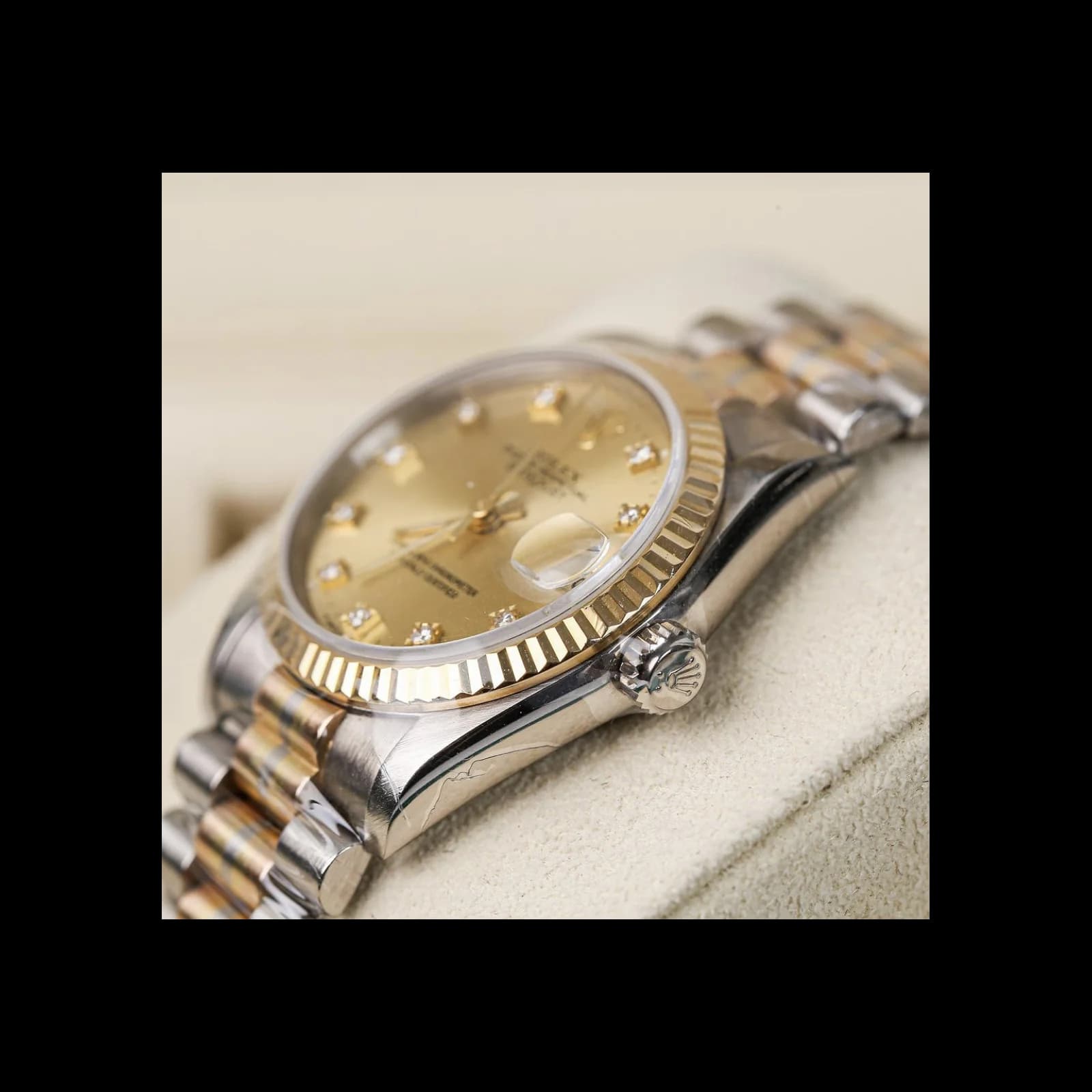 Thumb Datejust 31 Yellow gold / Tridor / Champagne Diamond