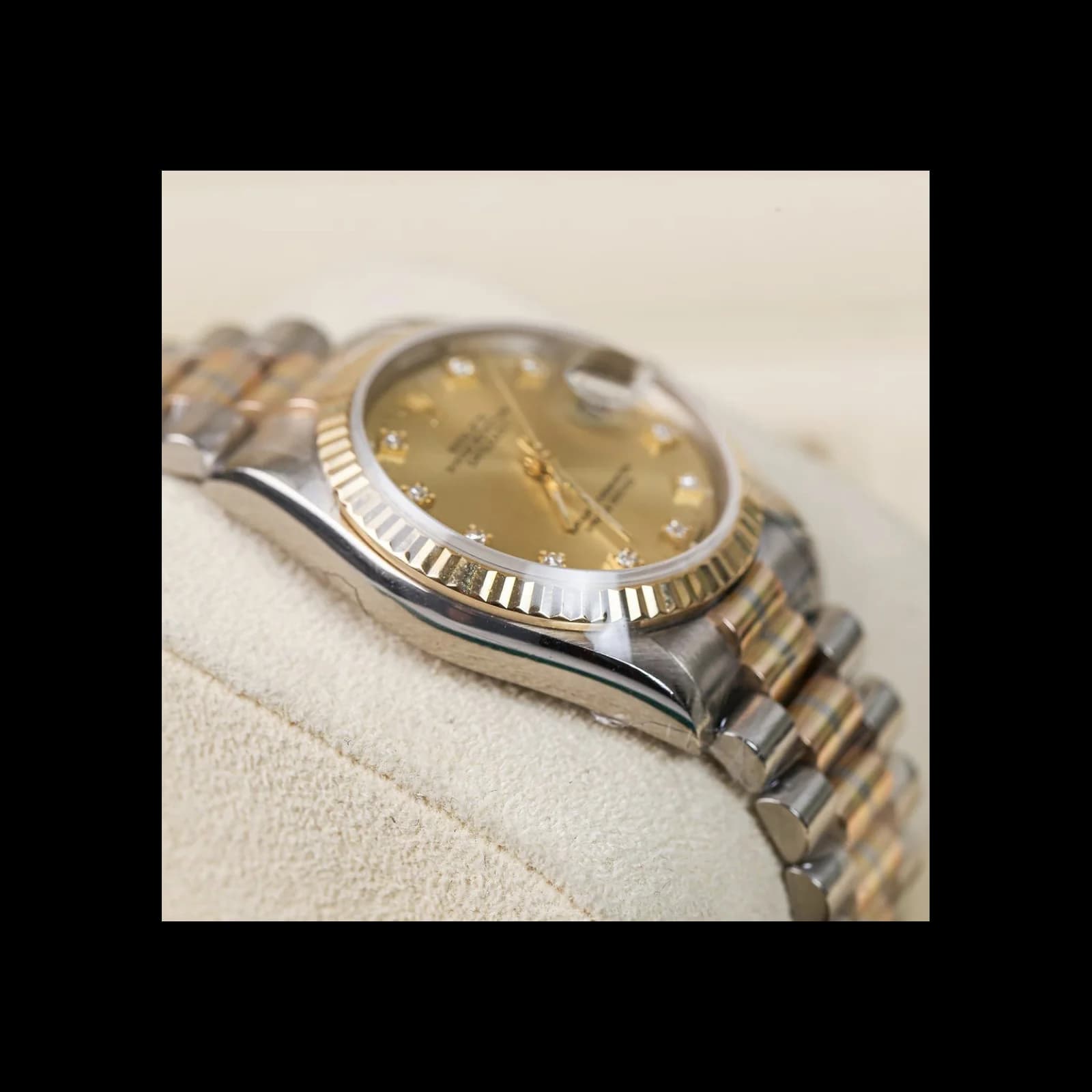 Thumb Datejust 31 Yellow gold / Tridor / Champagne Diamond