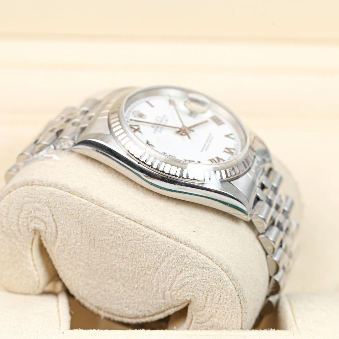 Thumb Datejust 36 16234 White Roman Dial