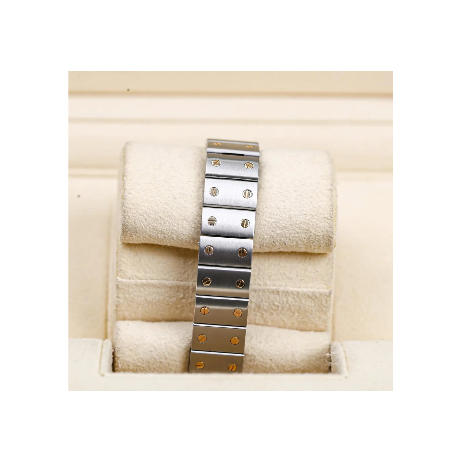 Thumb Santos Galbee Two Tone Yellow Gold White Dial