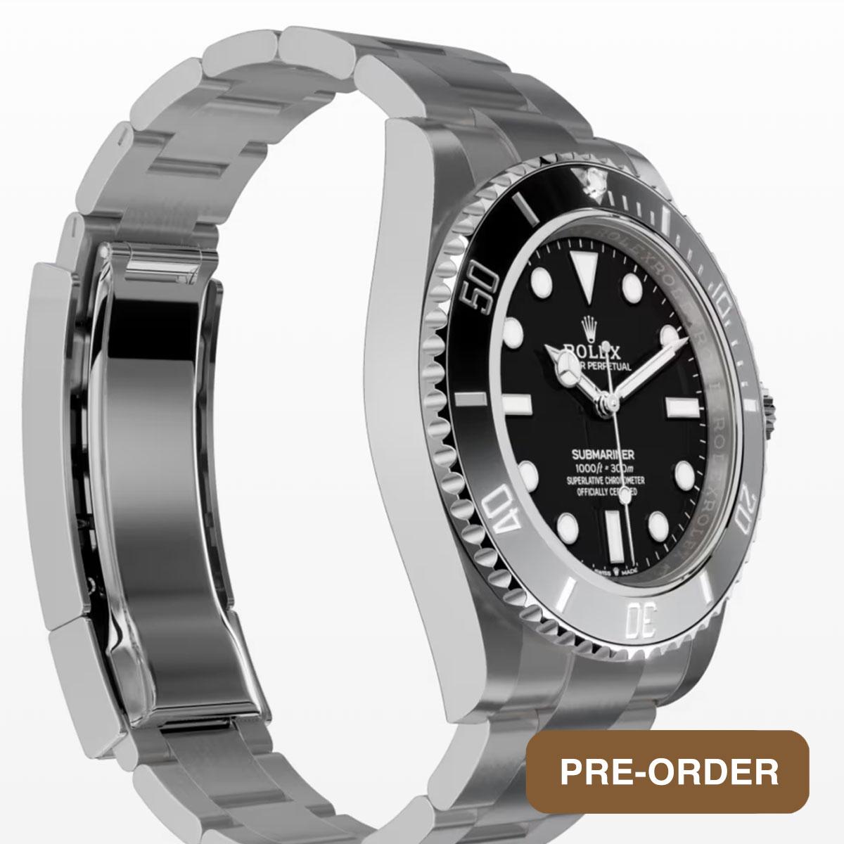 Thumb Submariner No-Date 41 / Stainless Steel / Black / Cerachrom