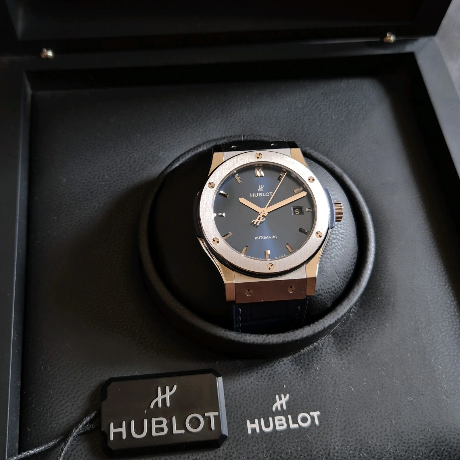 Thumb Classic Fusion 42 Titanium / Blue / Rubber