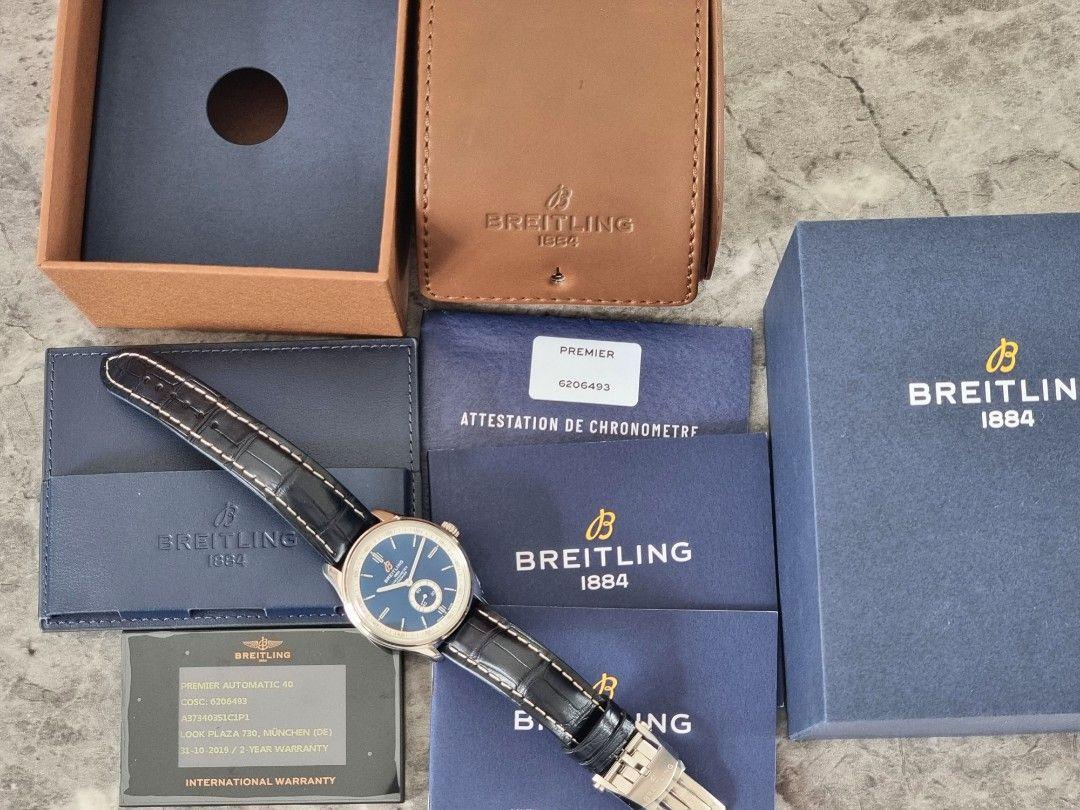 Thumb Premier Automatic 40 Stainless Steel / Blue / Croco Blue / Folding