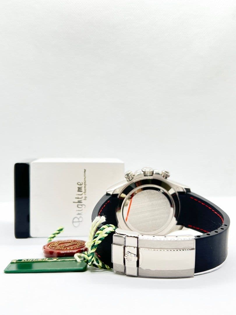 Thumb Daytona White Gold Strap Meteorite Roman