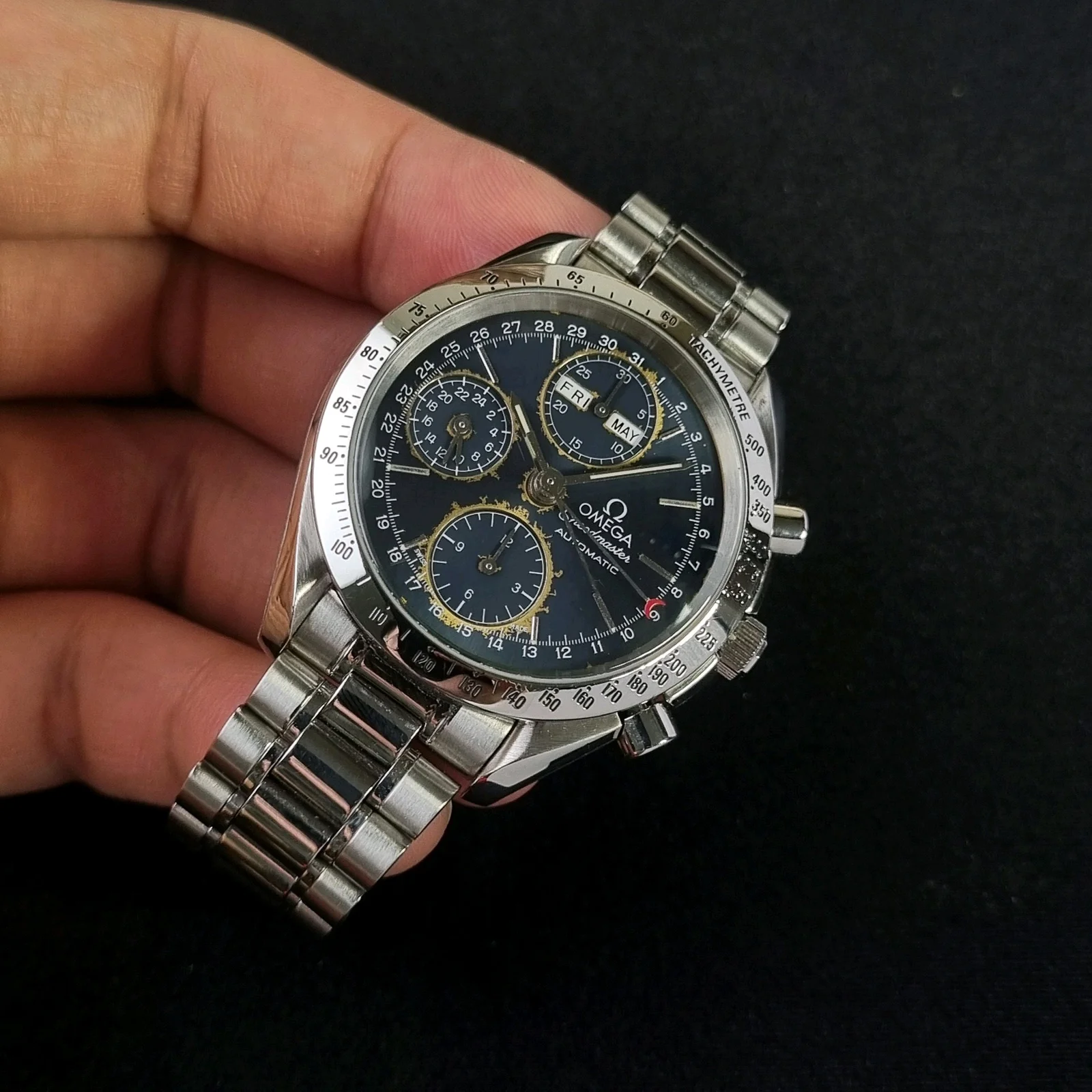 Thumb OMEGA SPEEDMASTER TRIPLE DATE MK40 BLUE