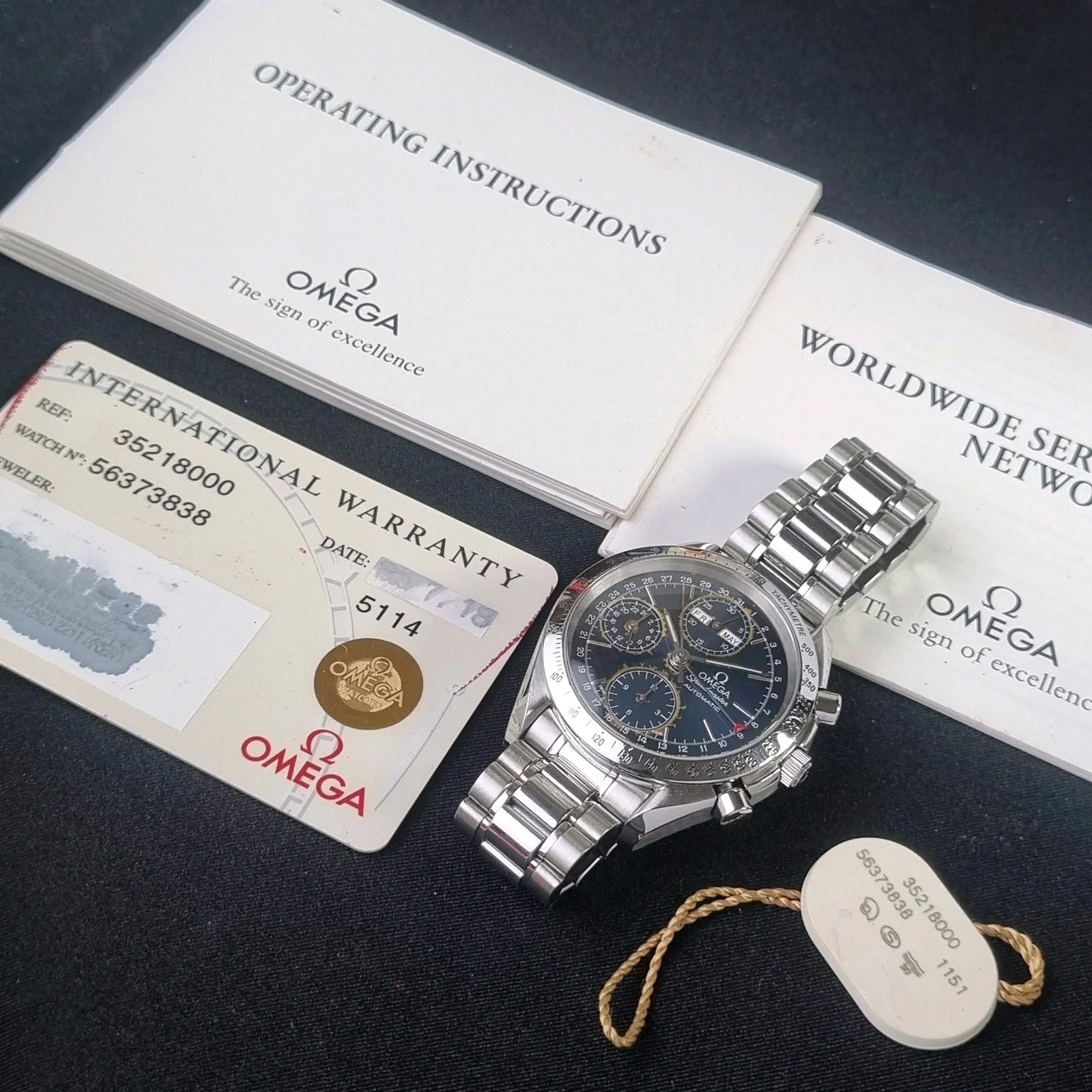 Thumb OMEGA SPEEDMASTER TRIPLE DATE MK40 BLUE