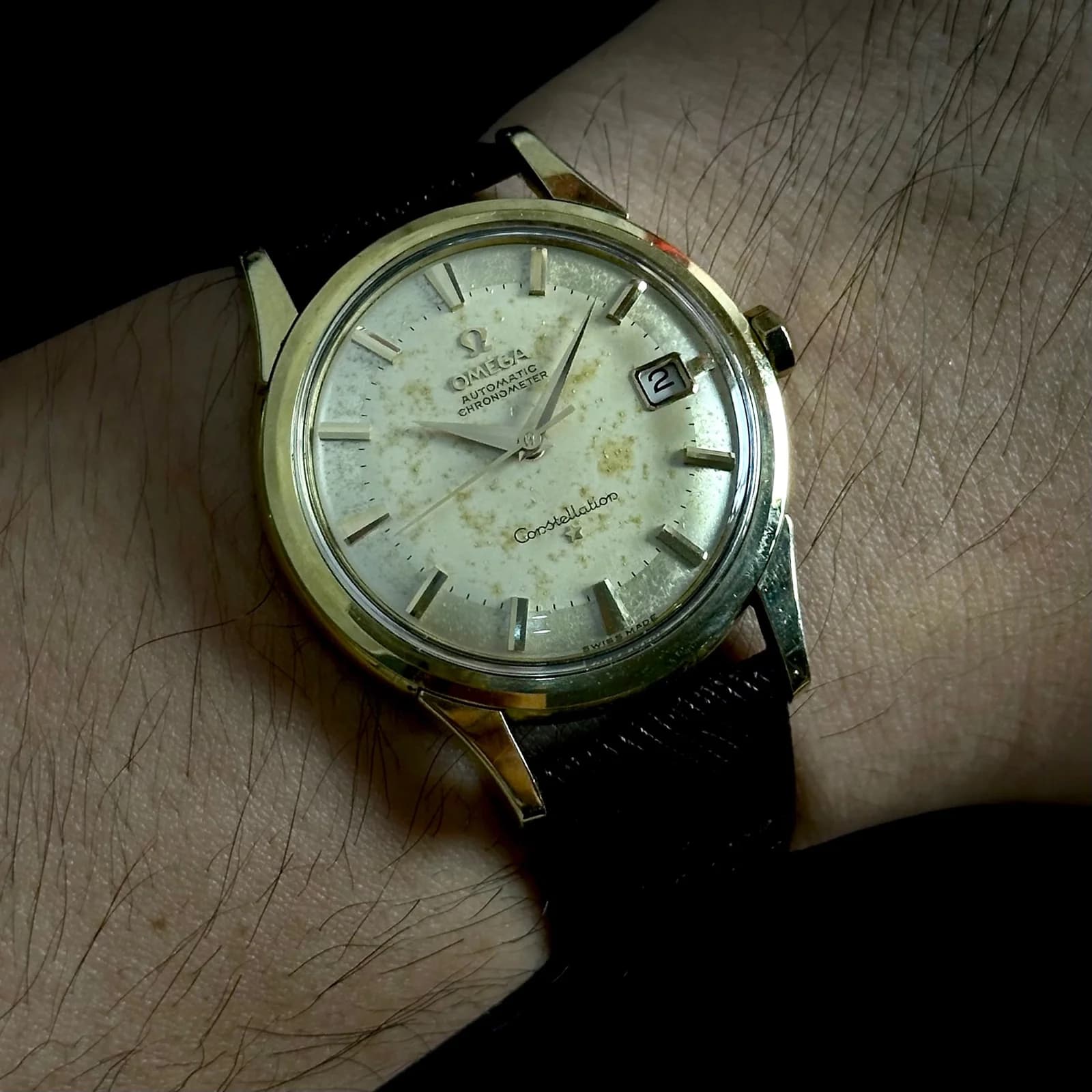 Thumb Omega constellation Jumbo gold top 14777