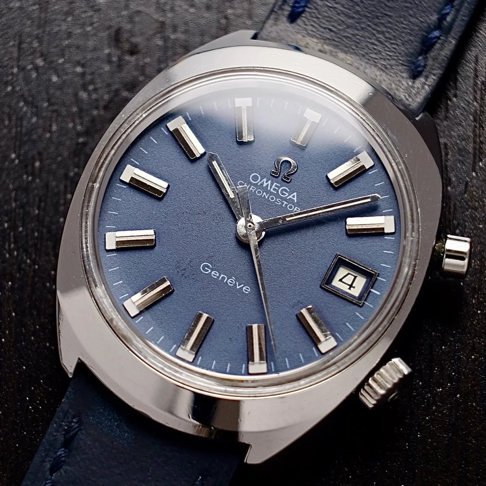 Thumb OMEGA Chronostop Geneve Blue Japanese Market JDM 146.009