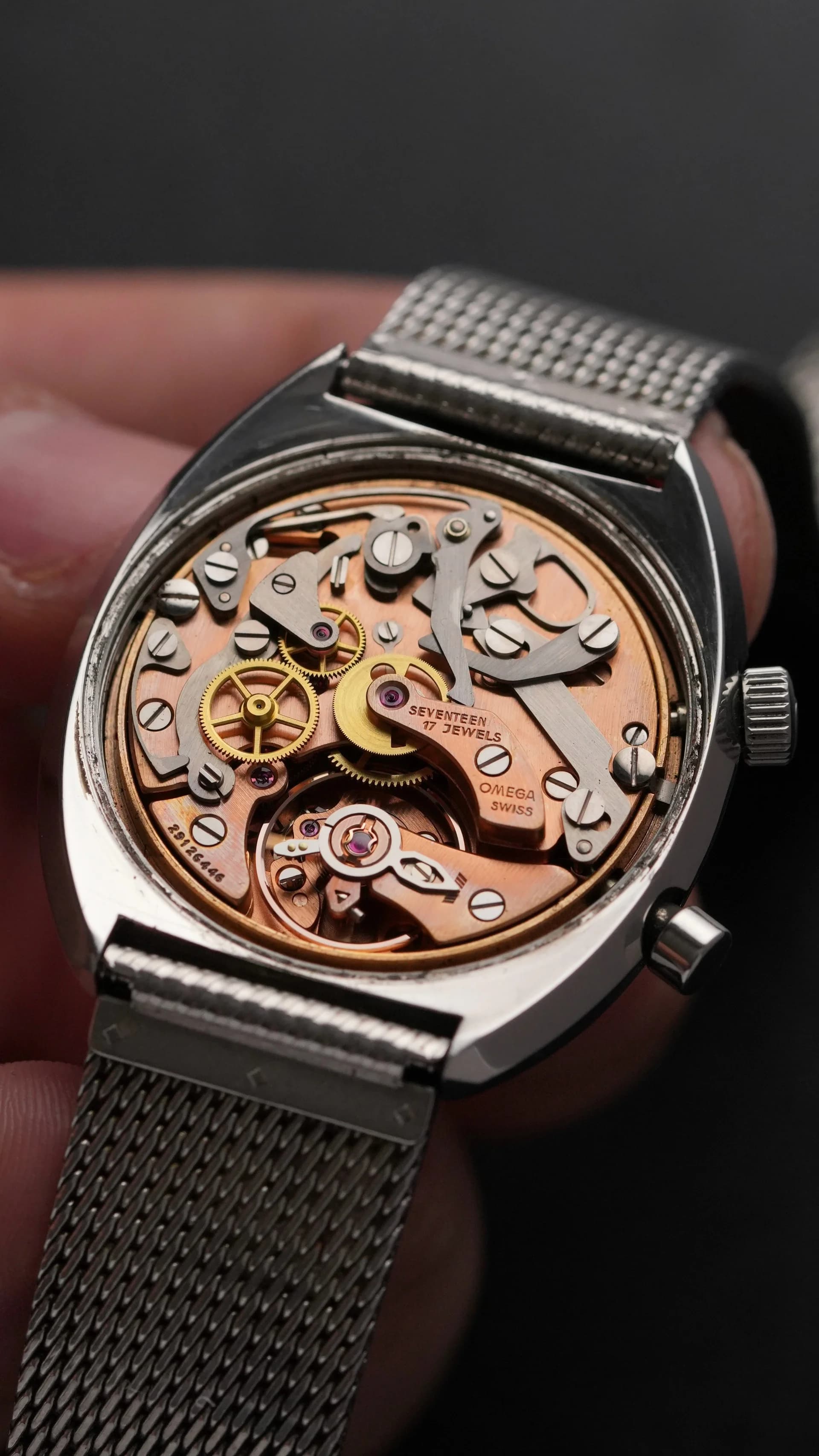 Thumb OMEGA Chronistop Geneve 146.009 JDM silver dial manual 920