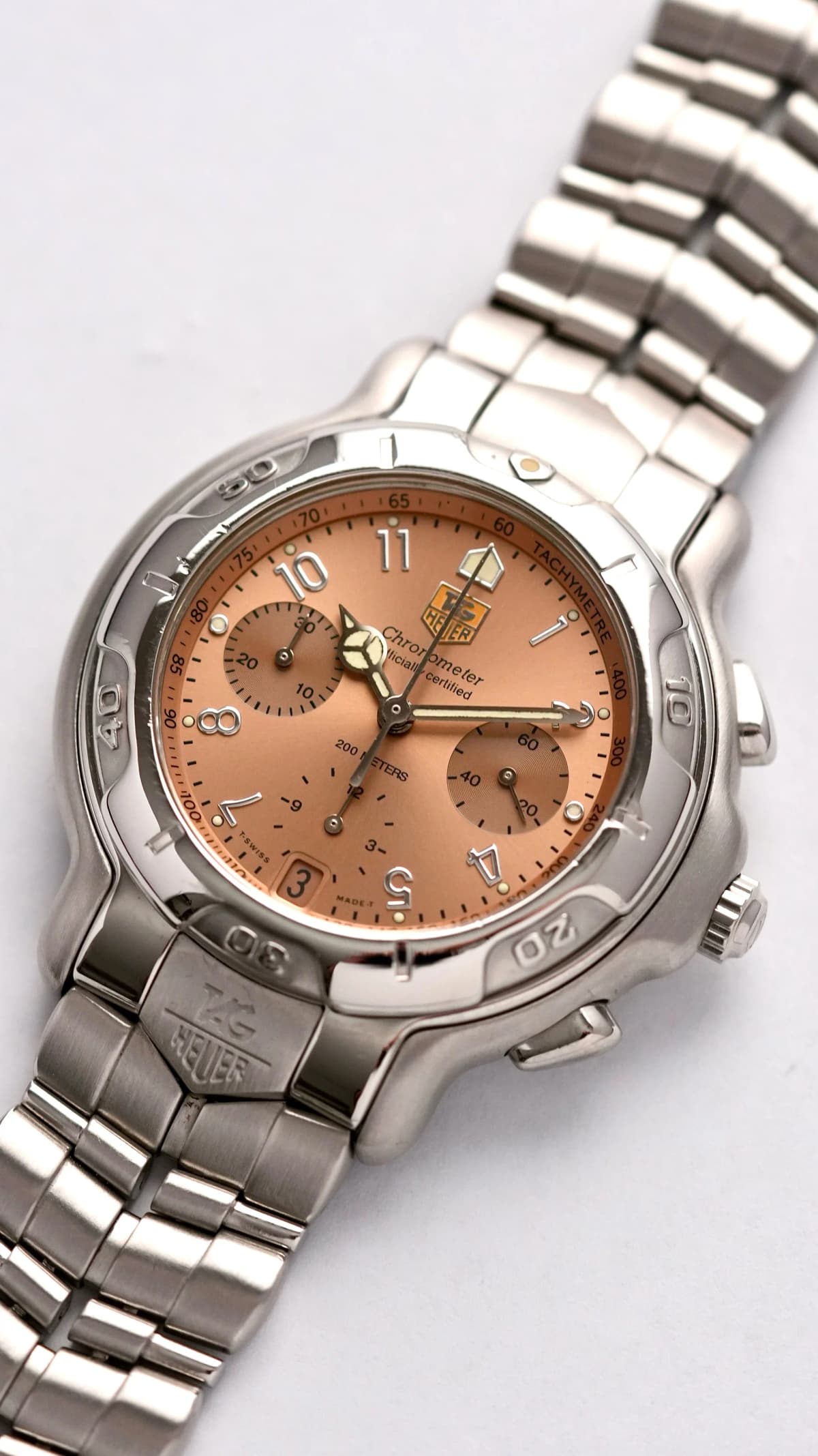 Thumb TAG HEUER 6000 salmon automatic chronograph CH5111 Chronometer