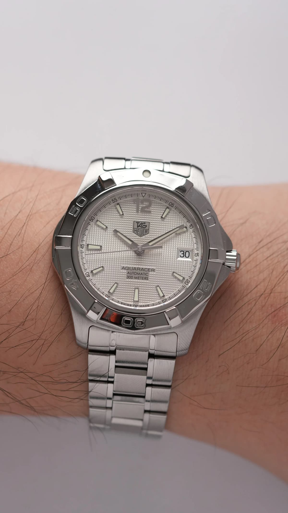Thumb TAG Heuer AQUARACER WAF2111 Automatic Silver waffle
