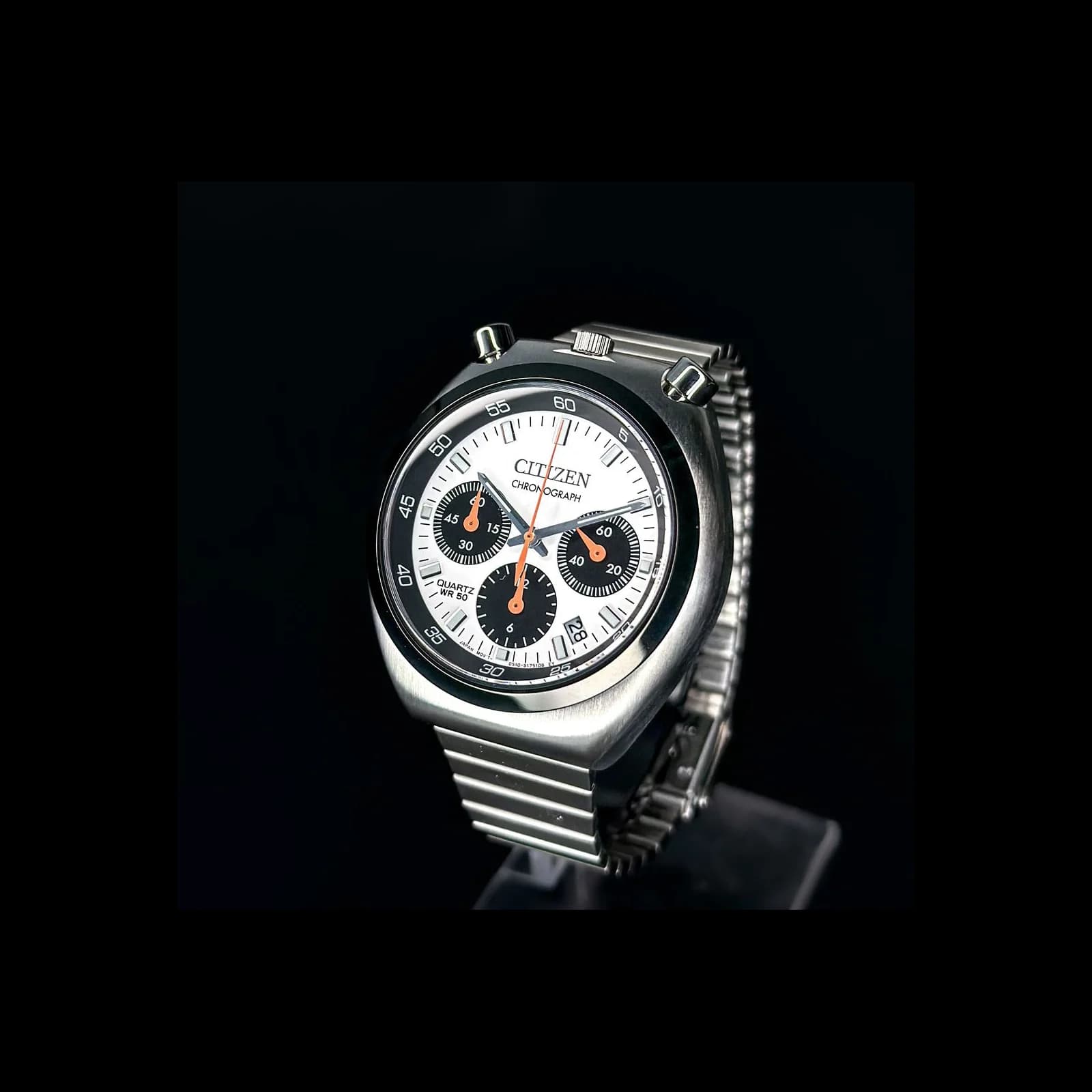 Thumb Bullhead Panda Reissue Tsuno Chronograph