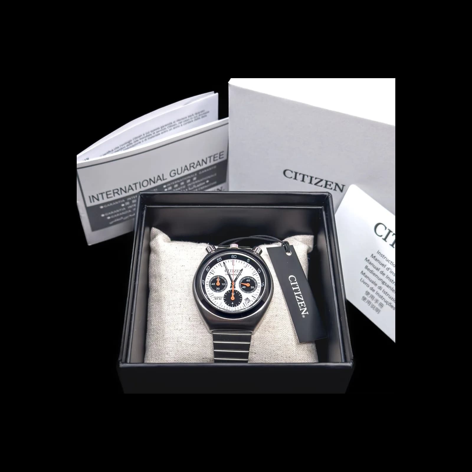 Thumb Bullhead Panda Reissue Tsuno Chronograph
