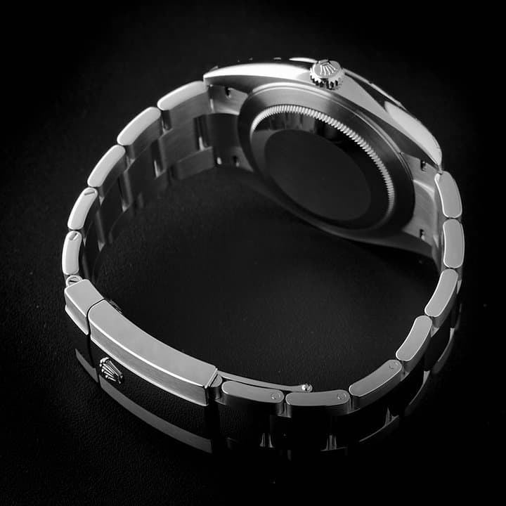 Thumb Datejust 41 Stainless Steel Fluted / Oyster / Dark Rhodium