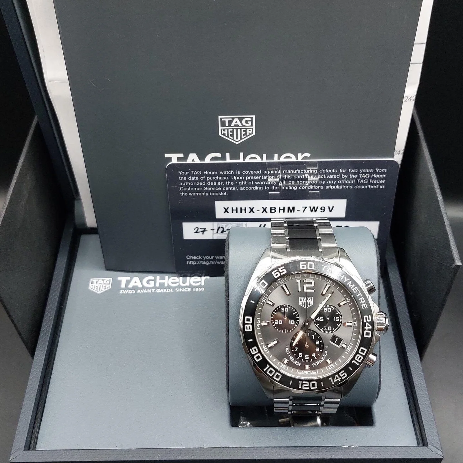 Thumb Formula 1 Chronograph Quartz 43 Stainless Steel / Black