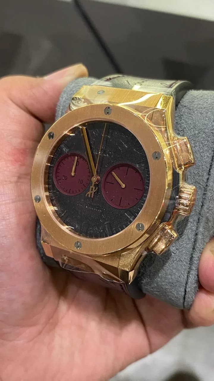 Thumb Classic Fusion 45 Chronograph Berluti Scritto Bordeaux