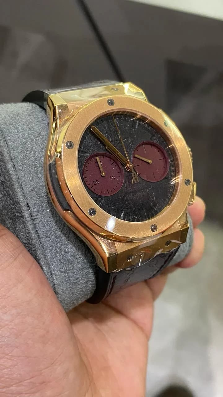 Thumb Classic Fusion 45 Chronograph Berluti Scritto Bordeaux