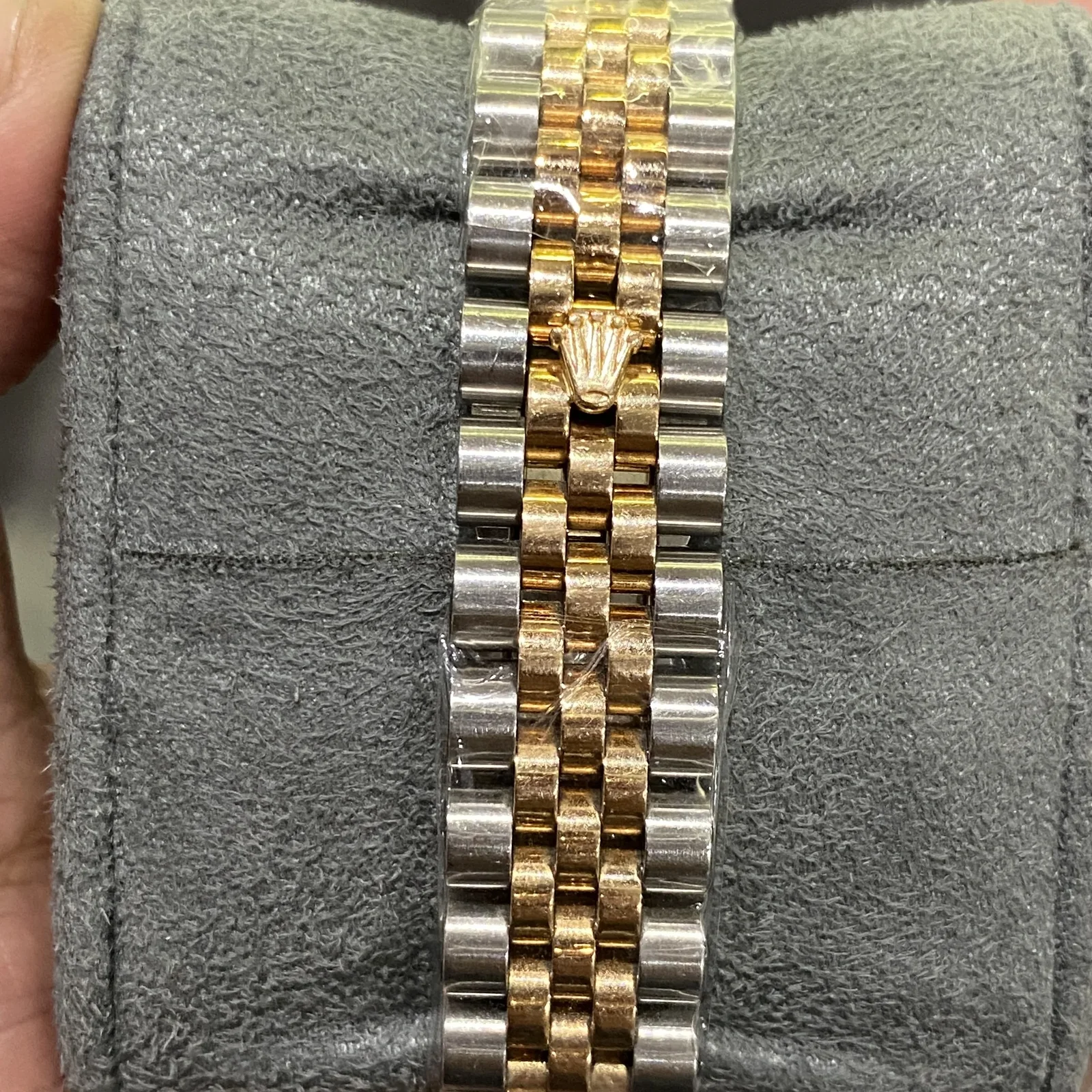 Thumb Datejust 31 Rolesor Everose Fluted / Jubilee / Black MOP Roman