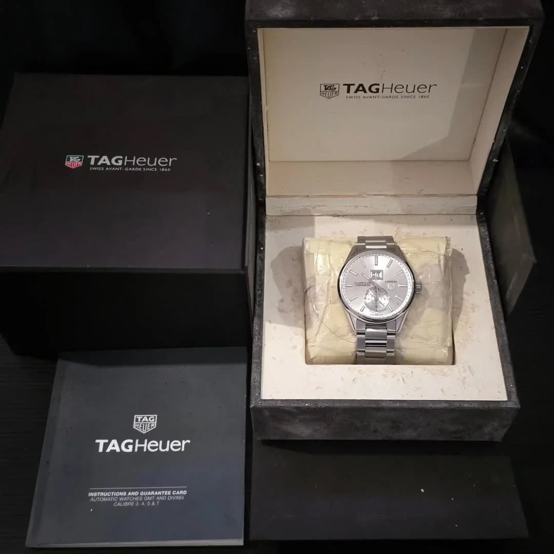 Thumb Carrera Calibre 8 41 Stainless Steel / Silver / Bracelet