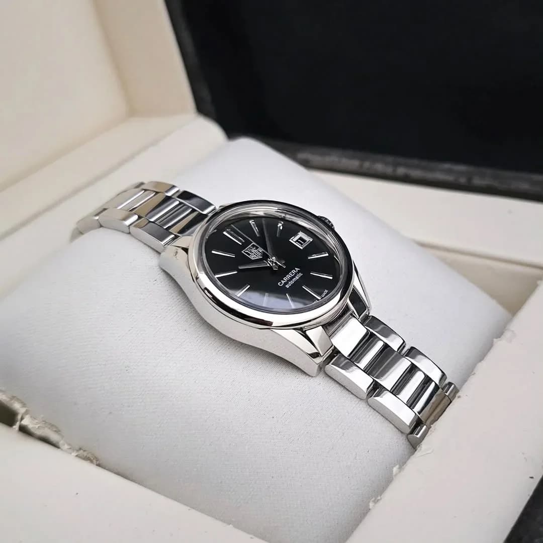 Thumb Carrera Calibre 9 28 Stainless Steel / Black / Bracelet
