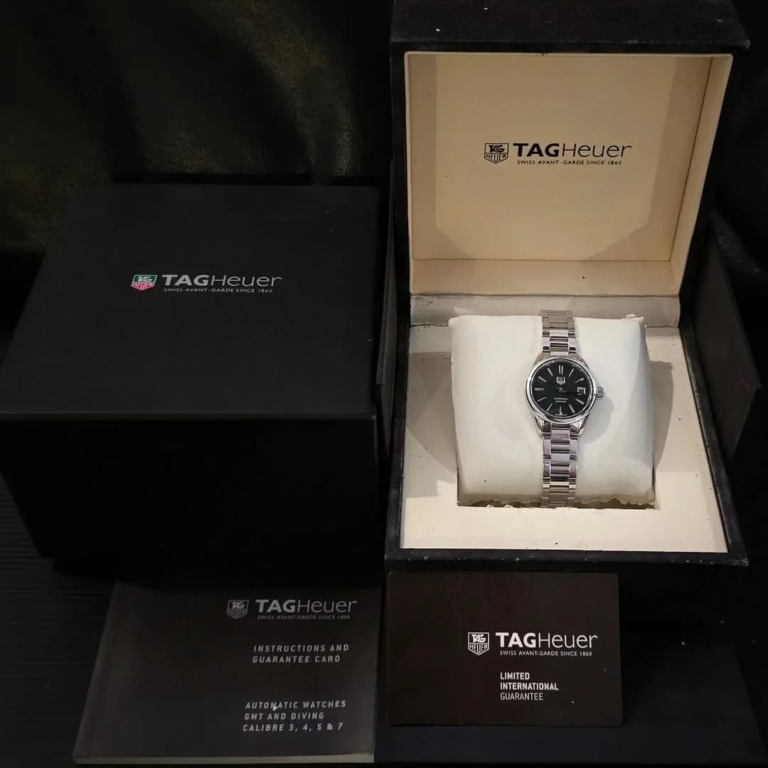 Thumb Carrera Calibre 9 28 Stainless Steel / Black / Bracelet