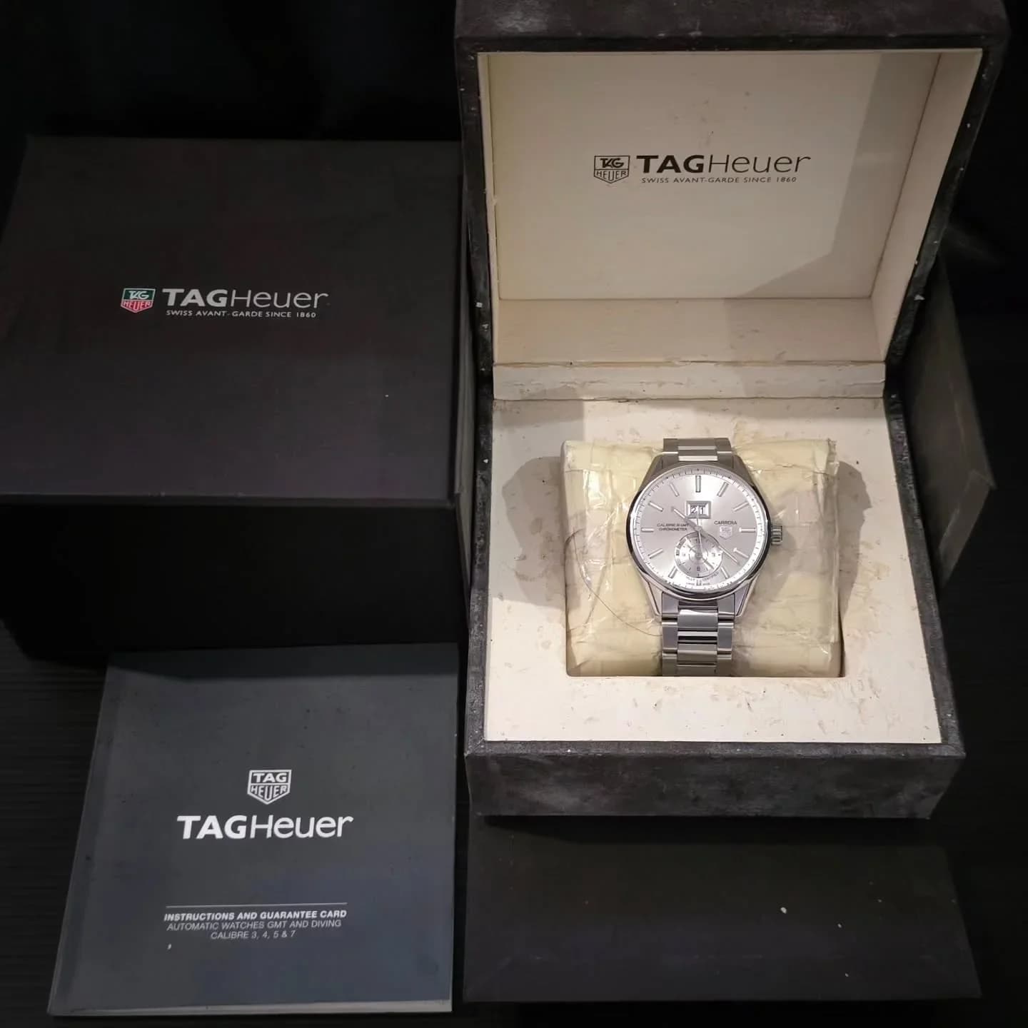 Thumb Carrera Calibre 8 41 Stainless Steel / Silver / Bracelet