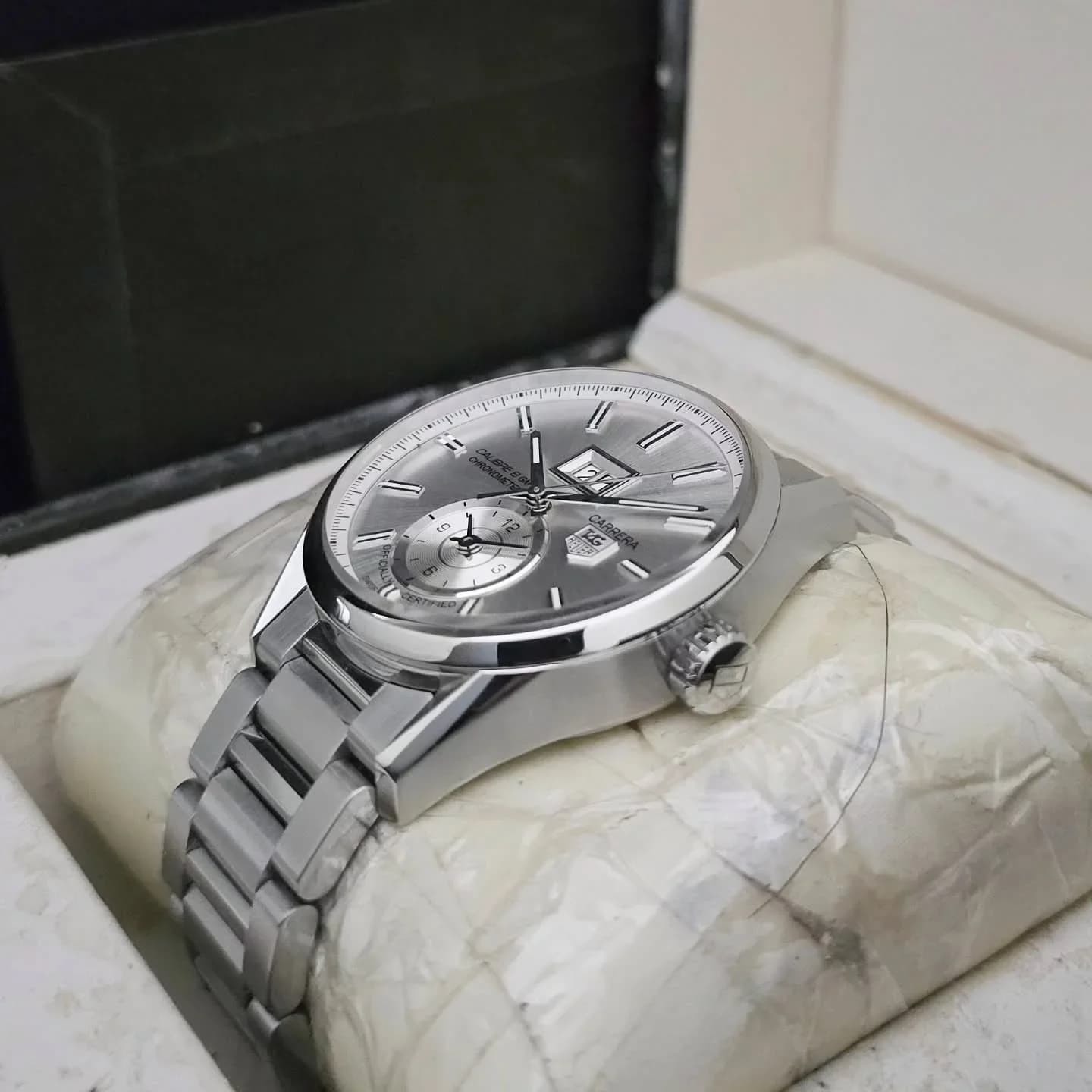 Thumb Carrera Calibre 8 41 Stainless Steel / Silver / Bracelet