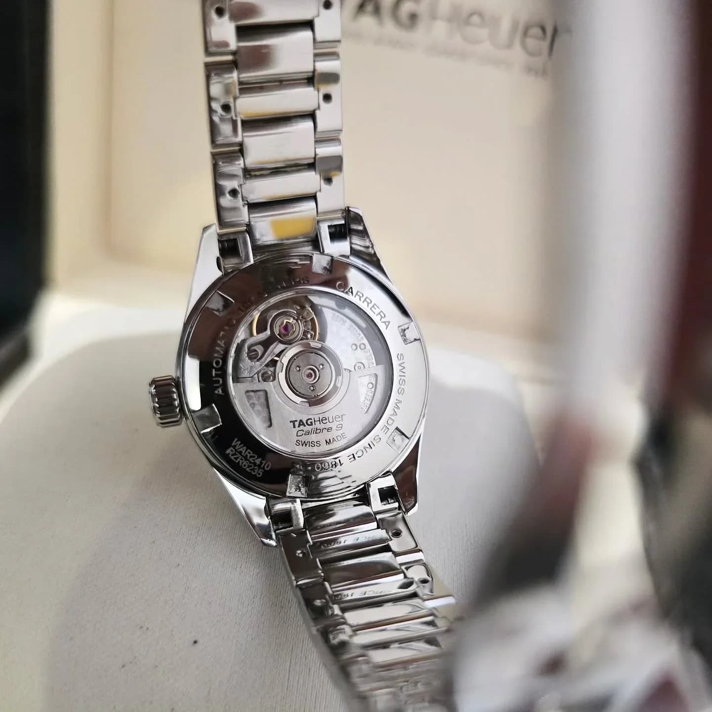 Thumb Carrera Calibre 9 28 Stainless Steel / Black / Bracelet
