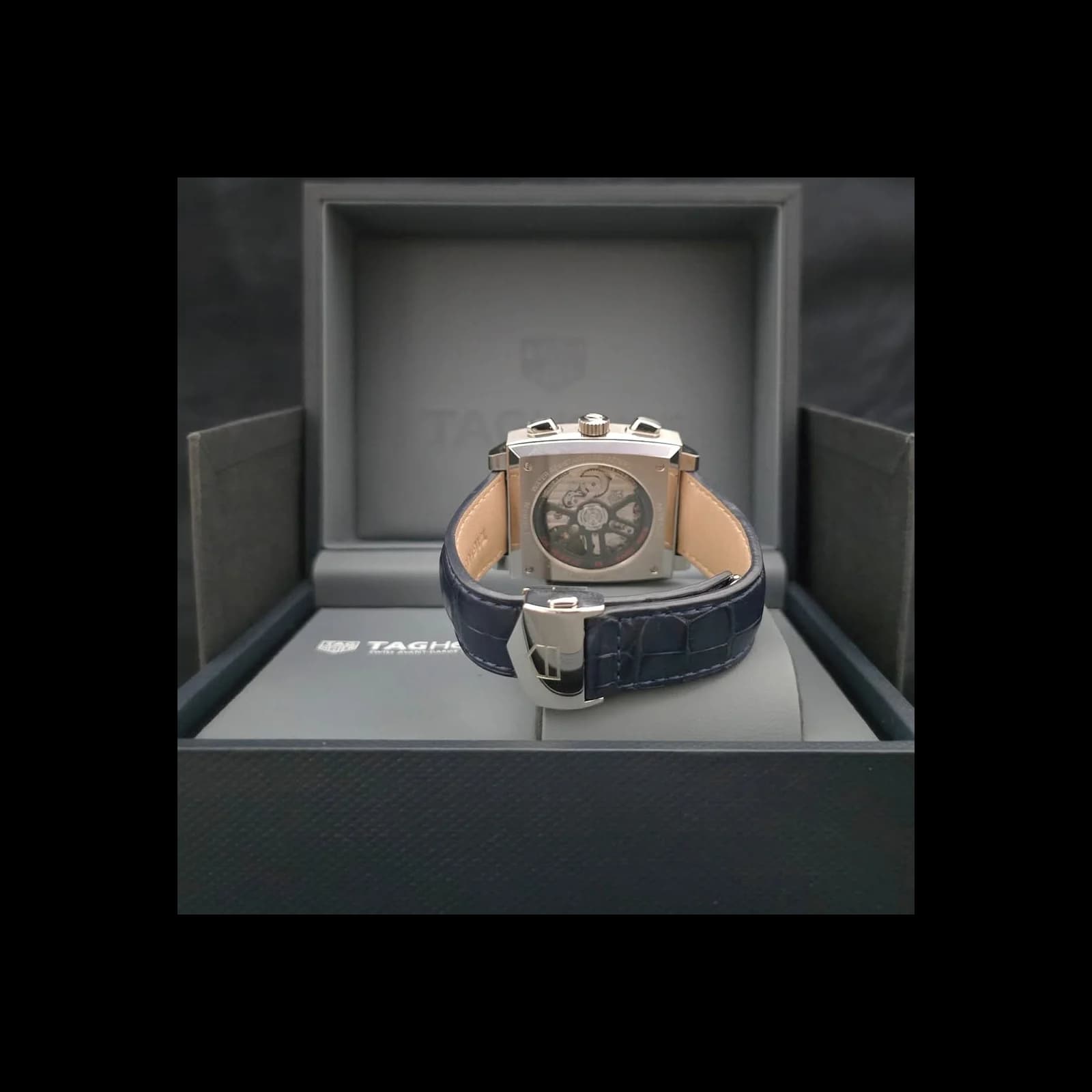 Thumb Monaco Calibre Heuer 02 Stainless Steel / Blue
