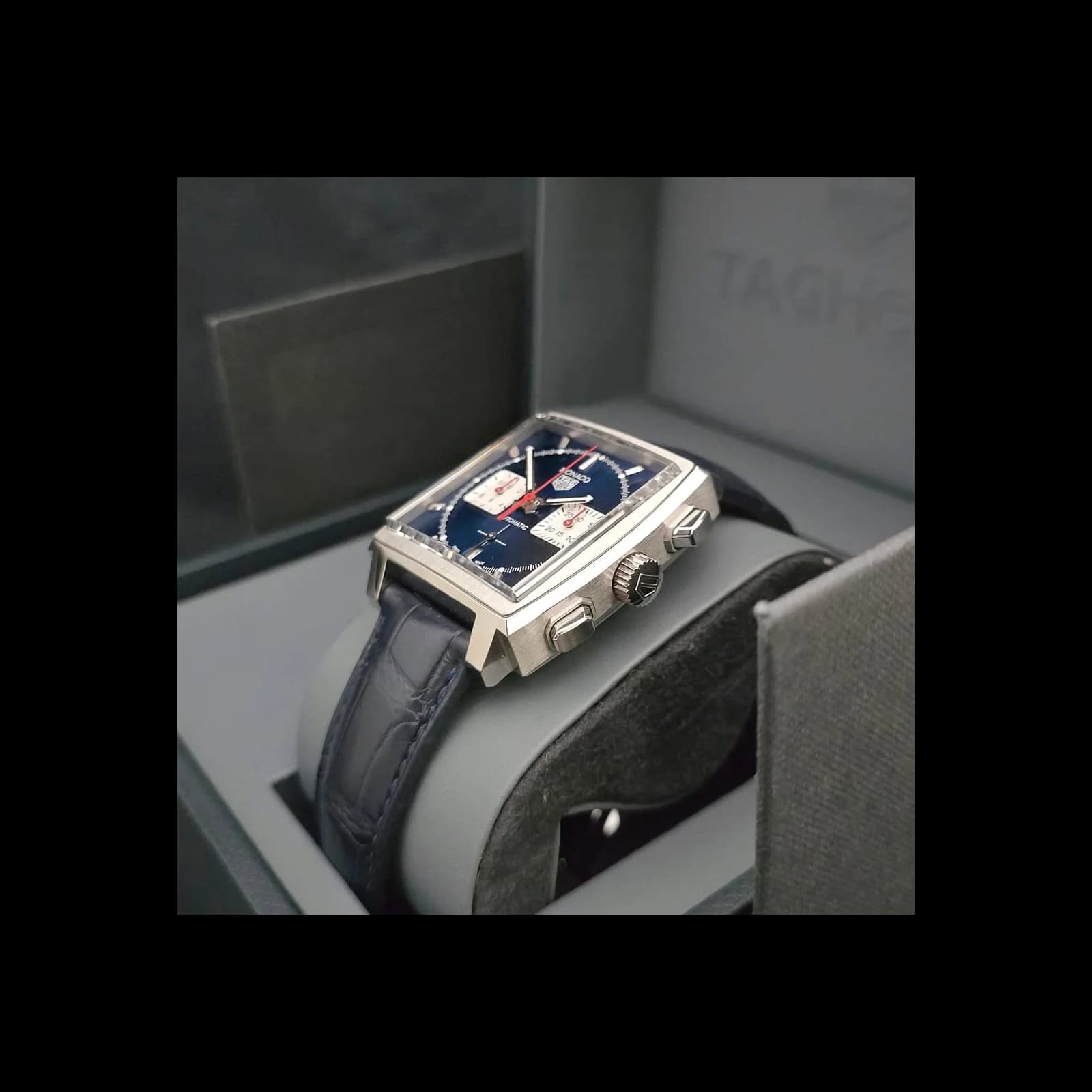 Thumb Monaco Calibre Heuer 02 Stainless Steel / Blue