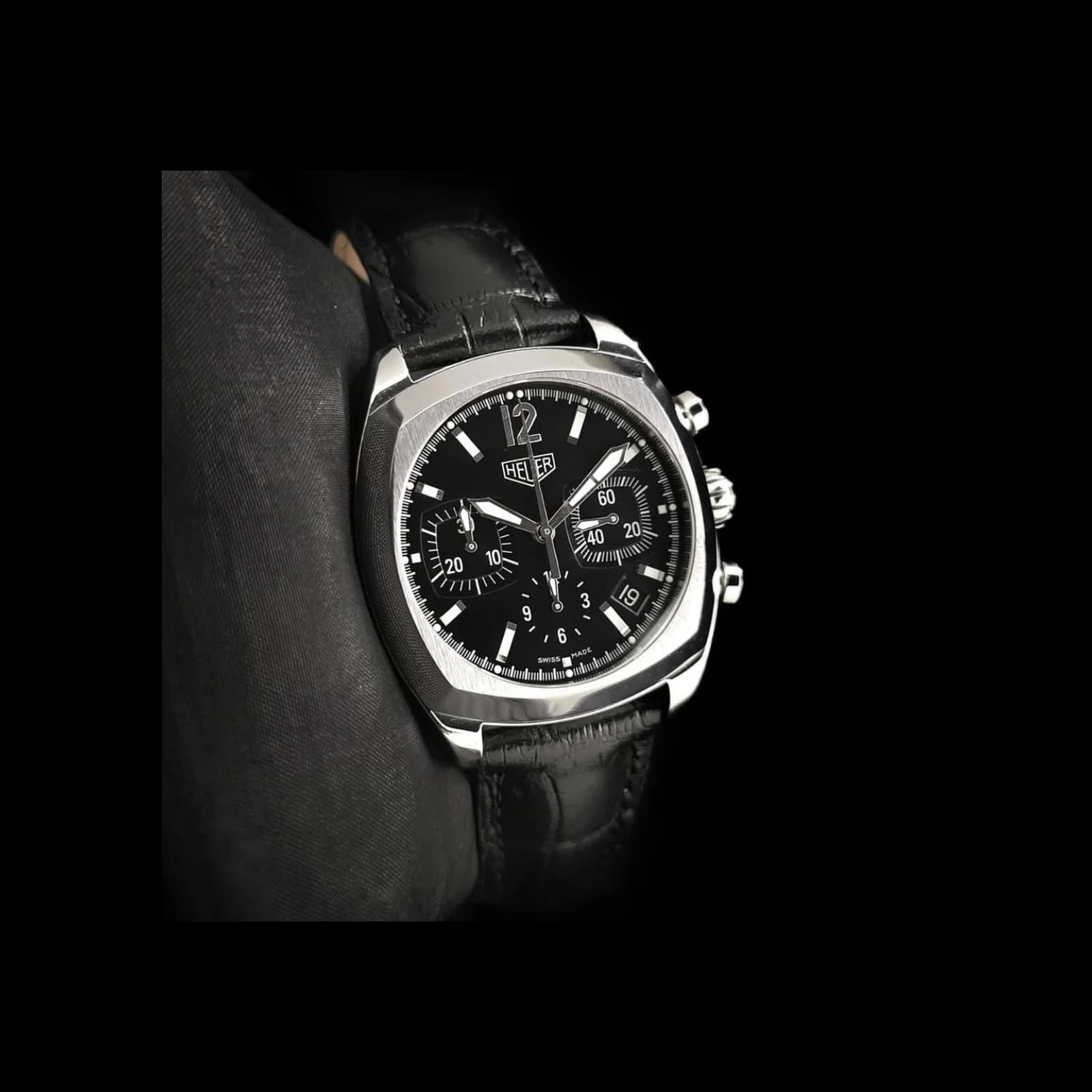 Thumb Monza Chronograph Stainless Steel / Black