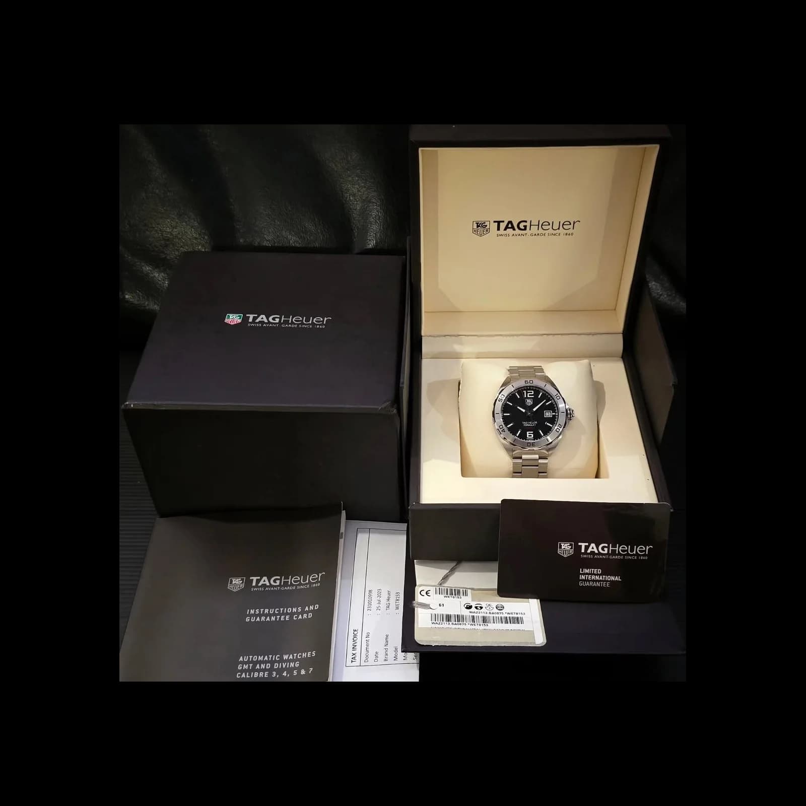 Thumb Formula 1 Calibre 5 41 Stainless Steel / Black / Bracelet