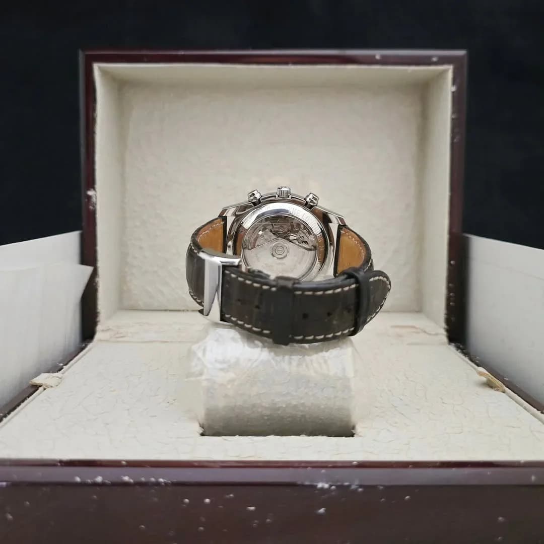 Thumb Master Collection 40 Chronograph Calendar Stainless Steel / Silver / Alligator