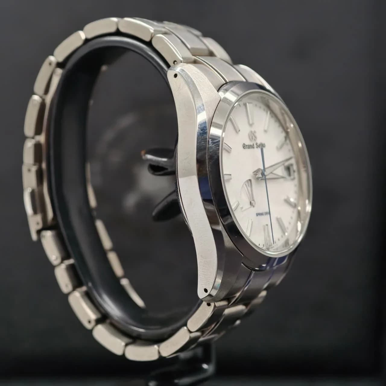 Thumb Spring Drive Stainless Steel / Snowflake / Bracelet