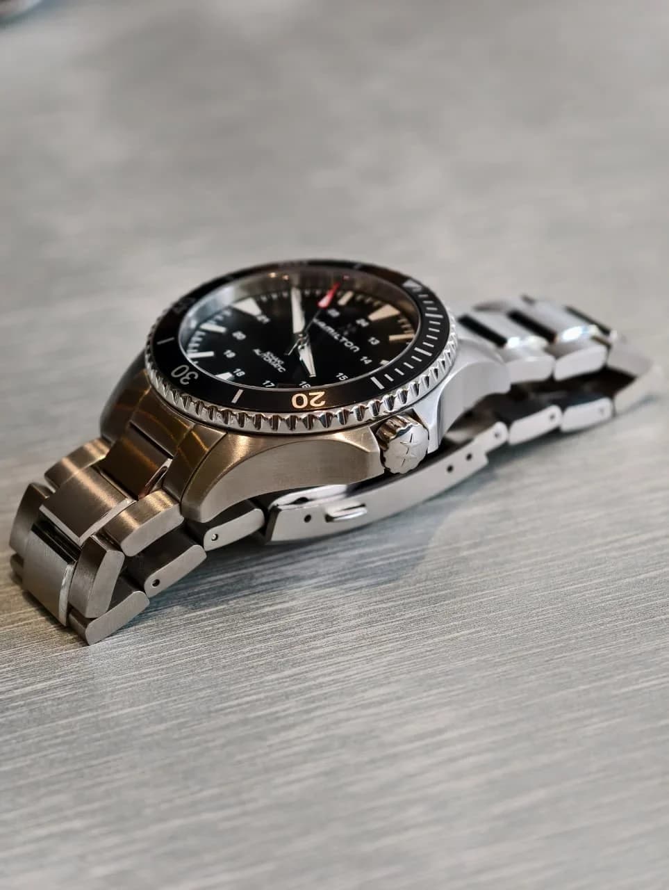 Thumb Khaki Navy Scuba Auto Stainless Steel / Black / Bracelet