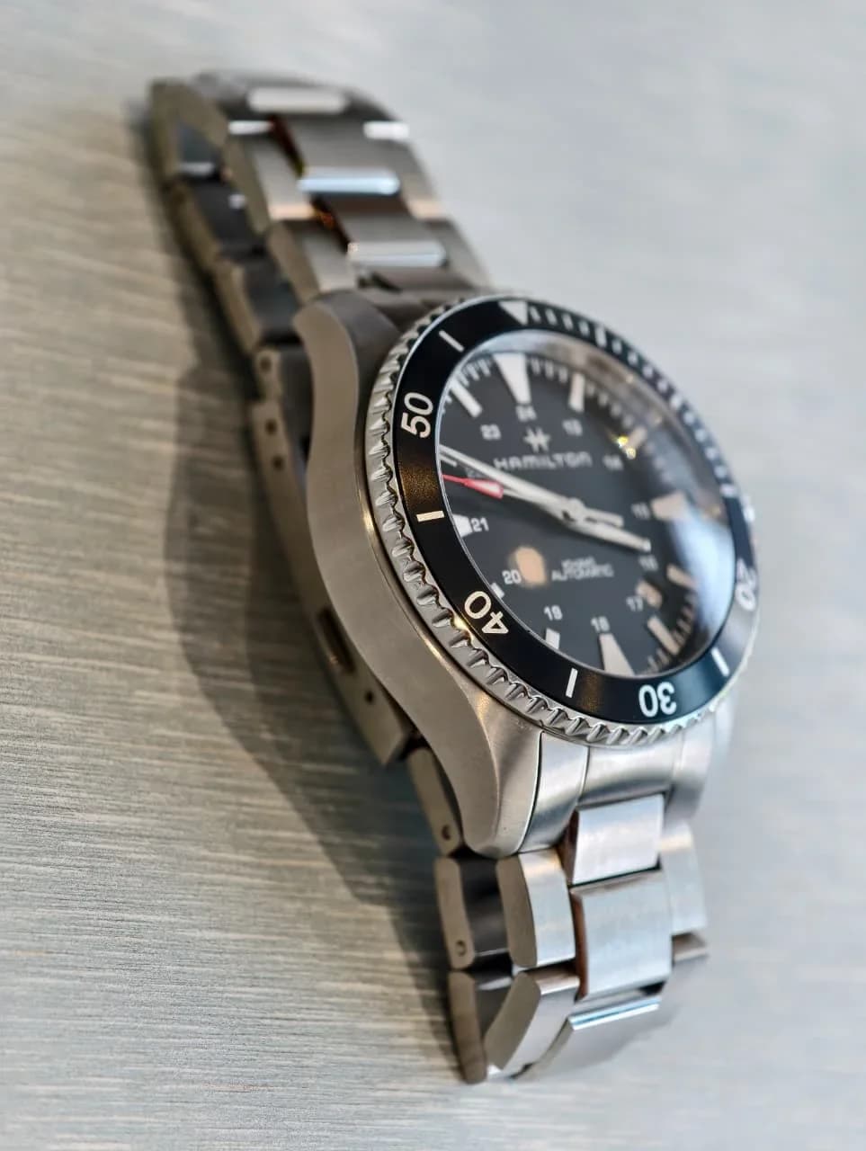 Thumb Khaki Navy Scuba Auto Stainless Steel / Black / Bracelet