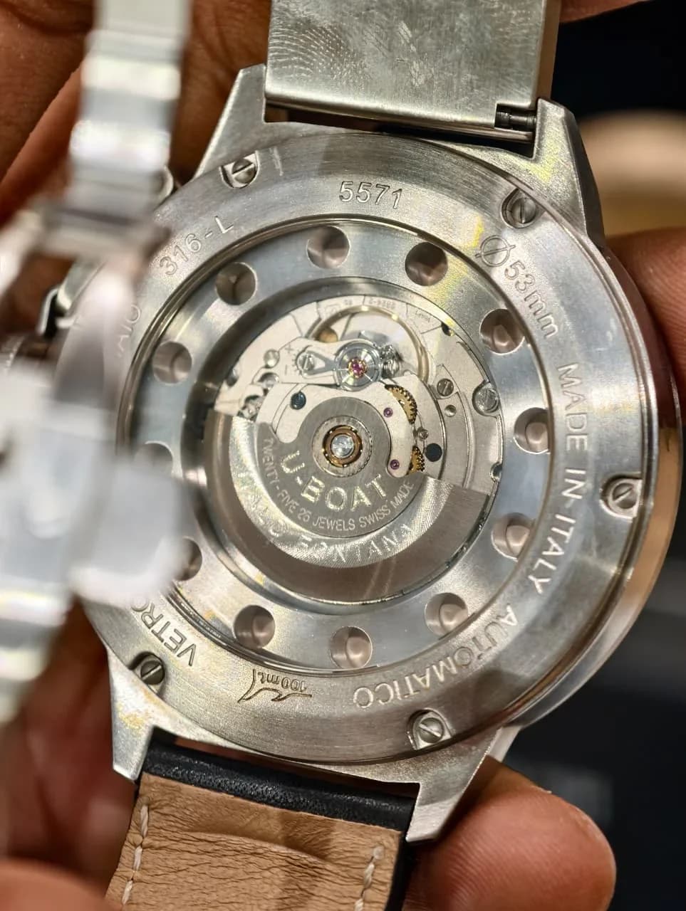 Thumb Classico Automatic Stainless Steel / Beige / Strap