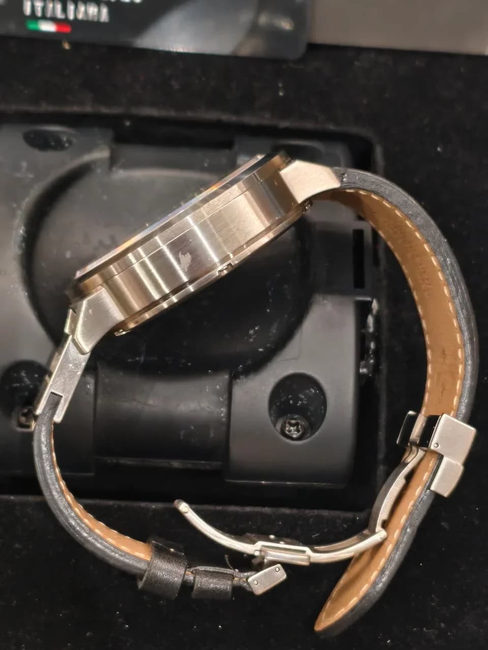 Thumb Classico Automatic Stainless Steel / Beige / Strap