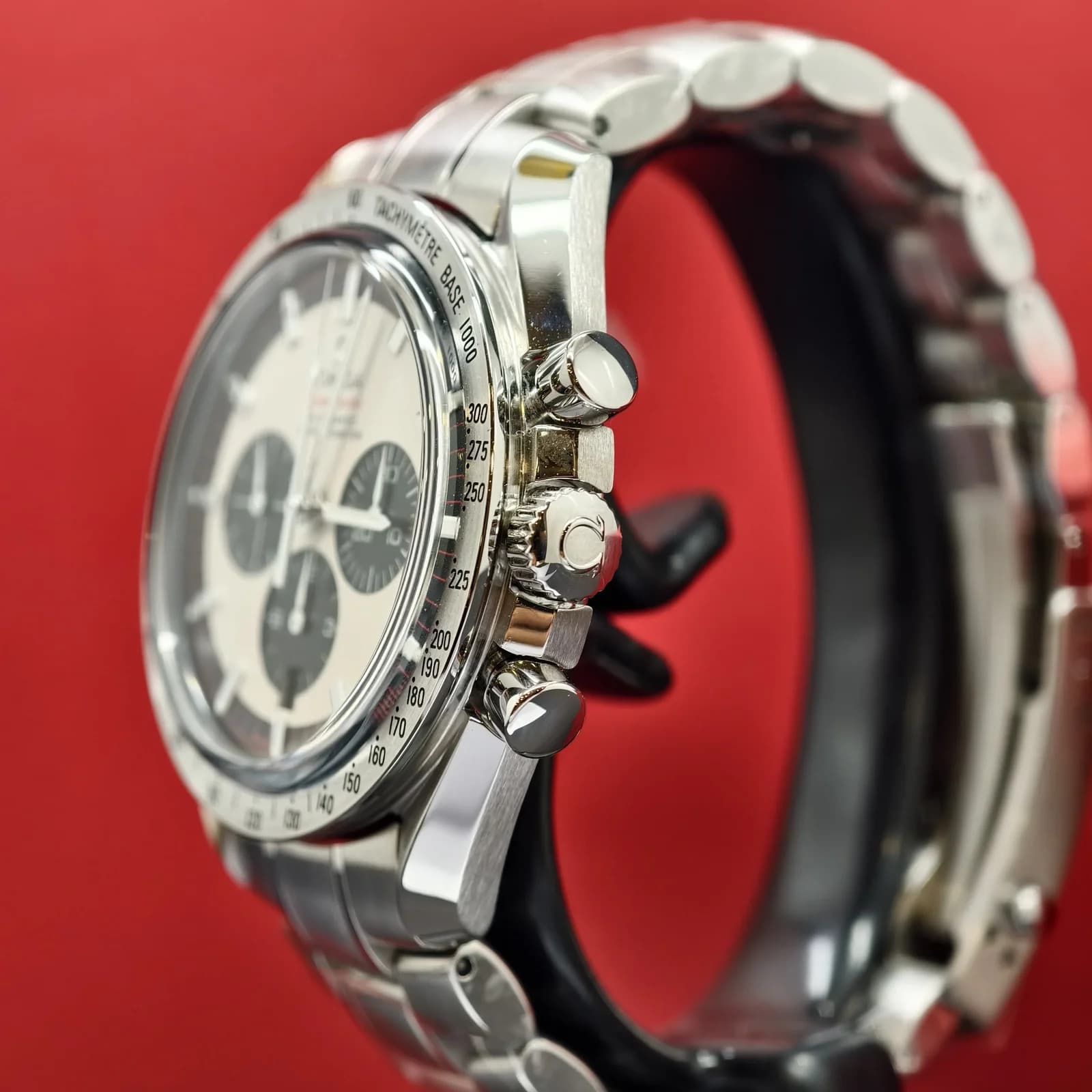 Thumb Speedmaster Michael Schumacher Stainless Steel / Panda / Bracelet / The Legend Silver