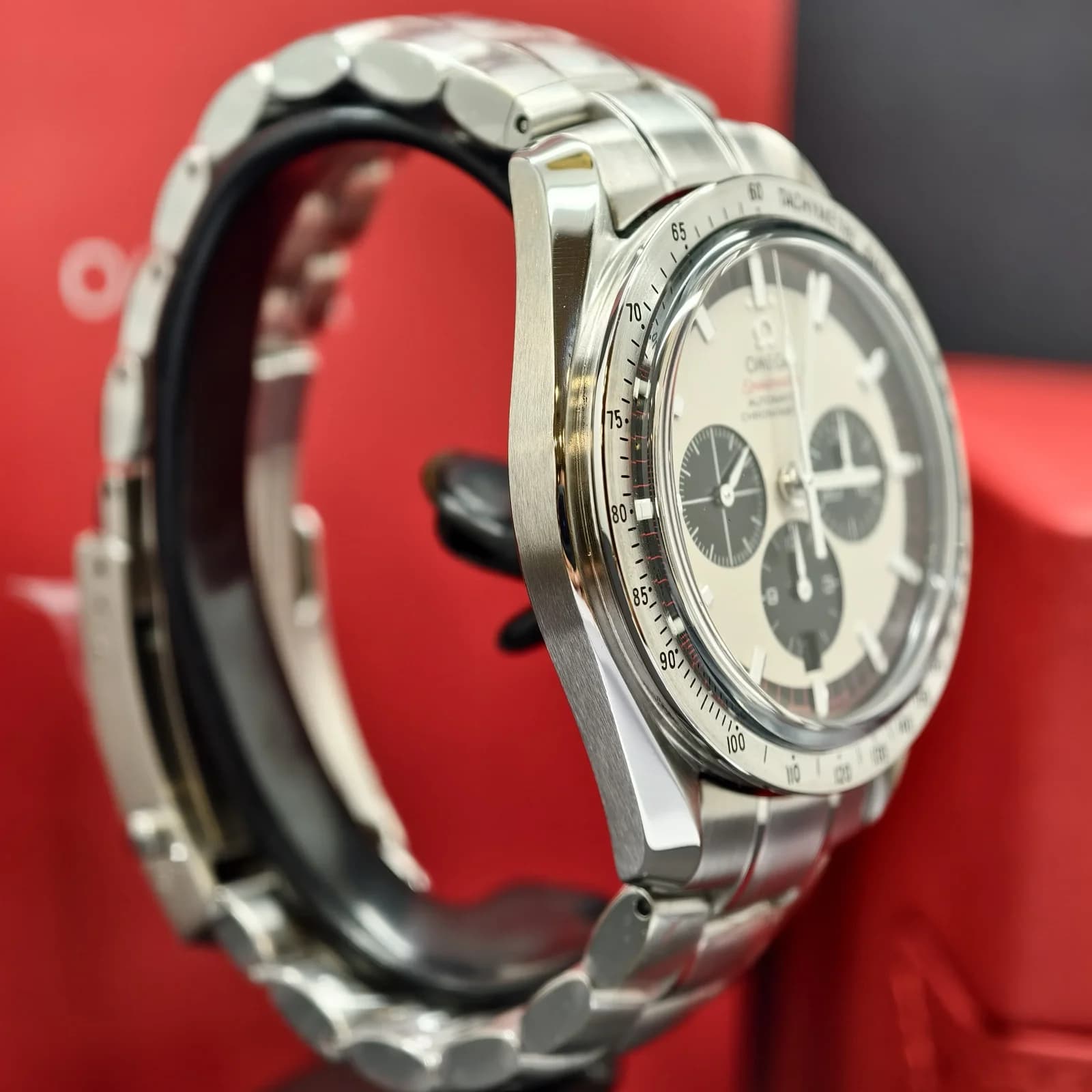 Thumb Speedmaster Michael Schumacher Stainless Steel / Panda / Bracelet / The Legend Silver