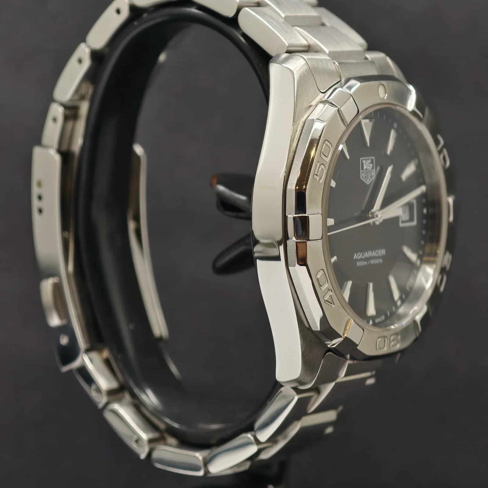 Thumb Aquaracer 300M Quartz 40.5 Stainless Steel / Black / Bracelet