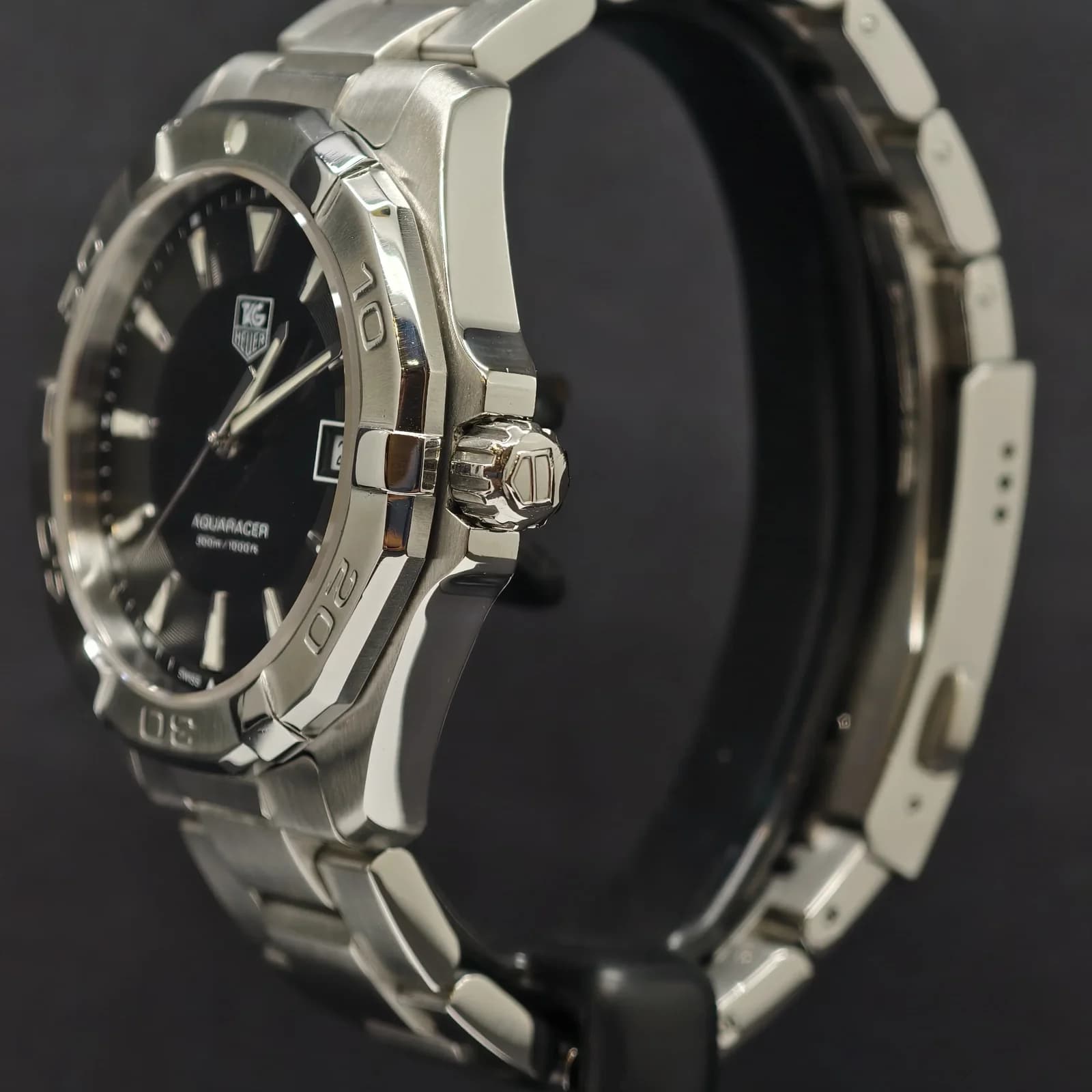 Thumb Aquaracer 300M Quartz 40.5 Stainless Steel / Black / Bracelet