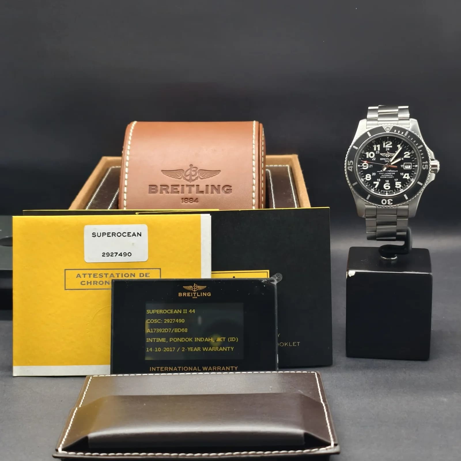 Thumb Superocean II 44 Stainless Steel / Black / Volcano Black / Bracelet