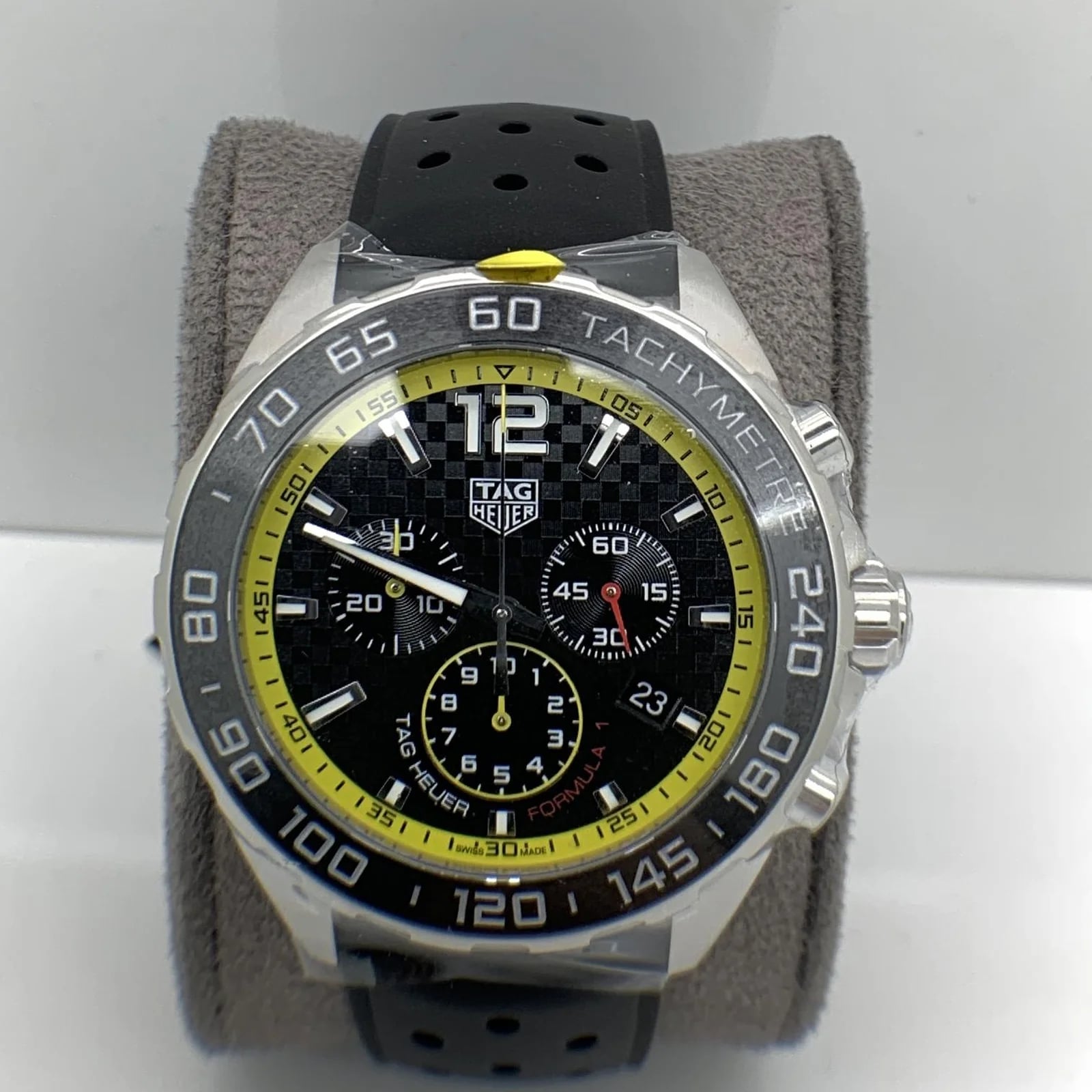 Formula 1 Chronograph Quartz Stainless Steel / Carbon - Yellow / Bracelet