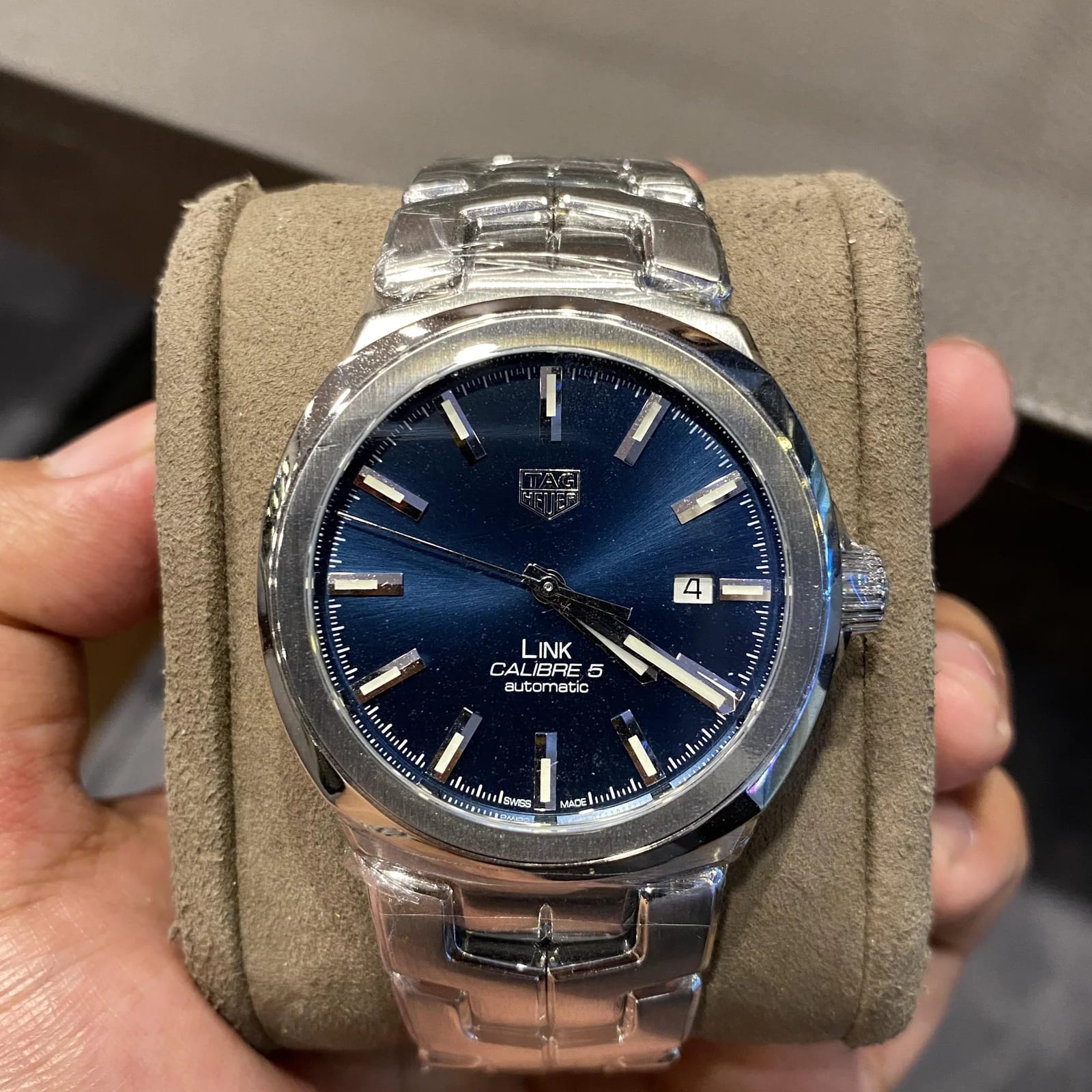 Link Calibre 5 41 Stainless Steel / Blue / Bracelet