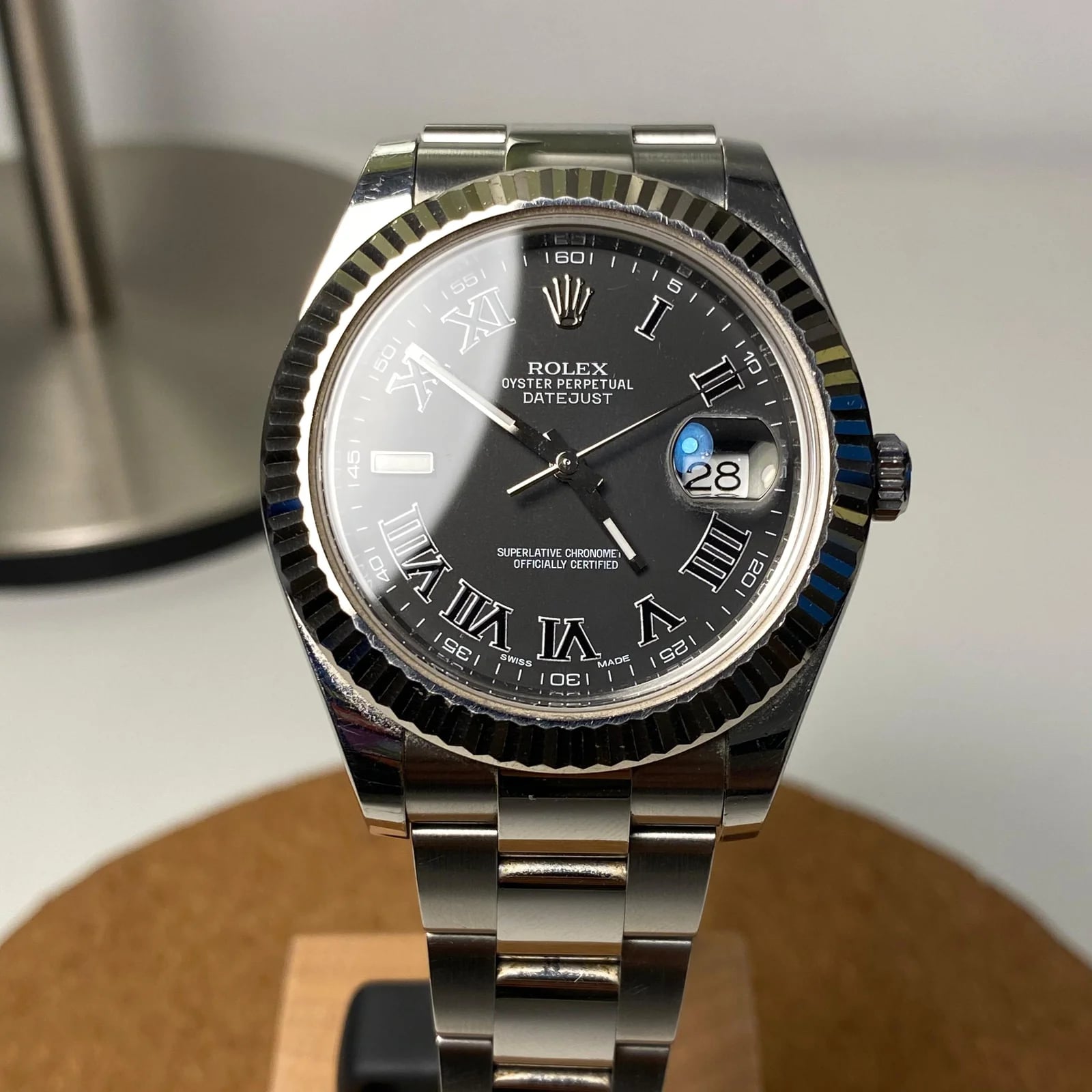 Datejust II Fluted Black Roman