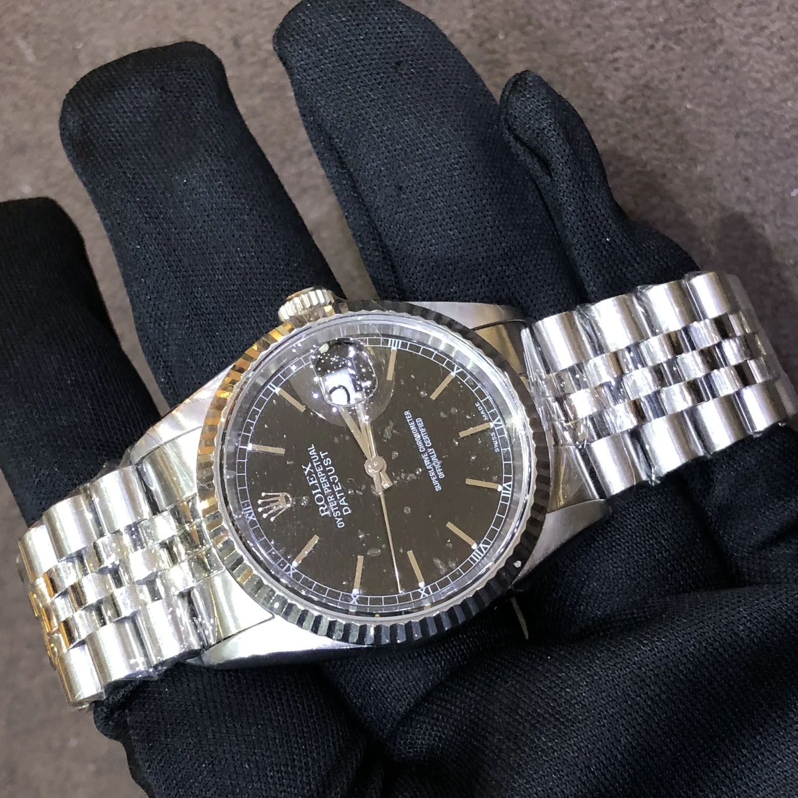 Datejust 36 16234 Steel / Black / Stick / Jubilee