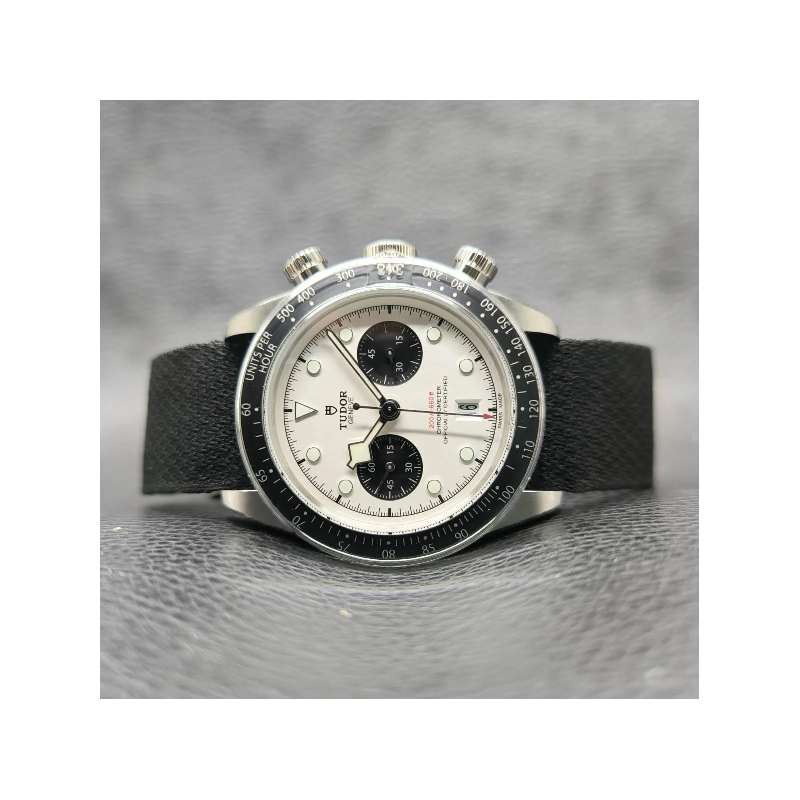 Heritage Black Bay Chronograph Panda / Fabric