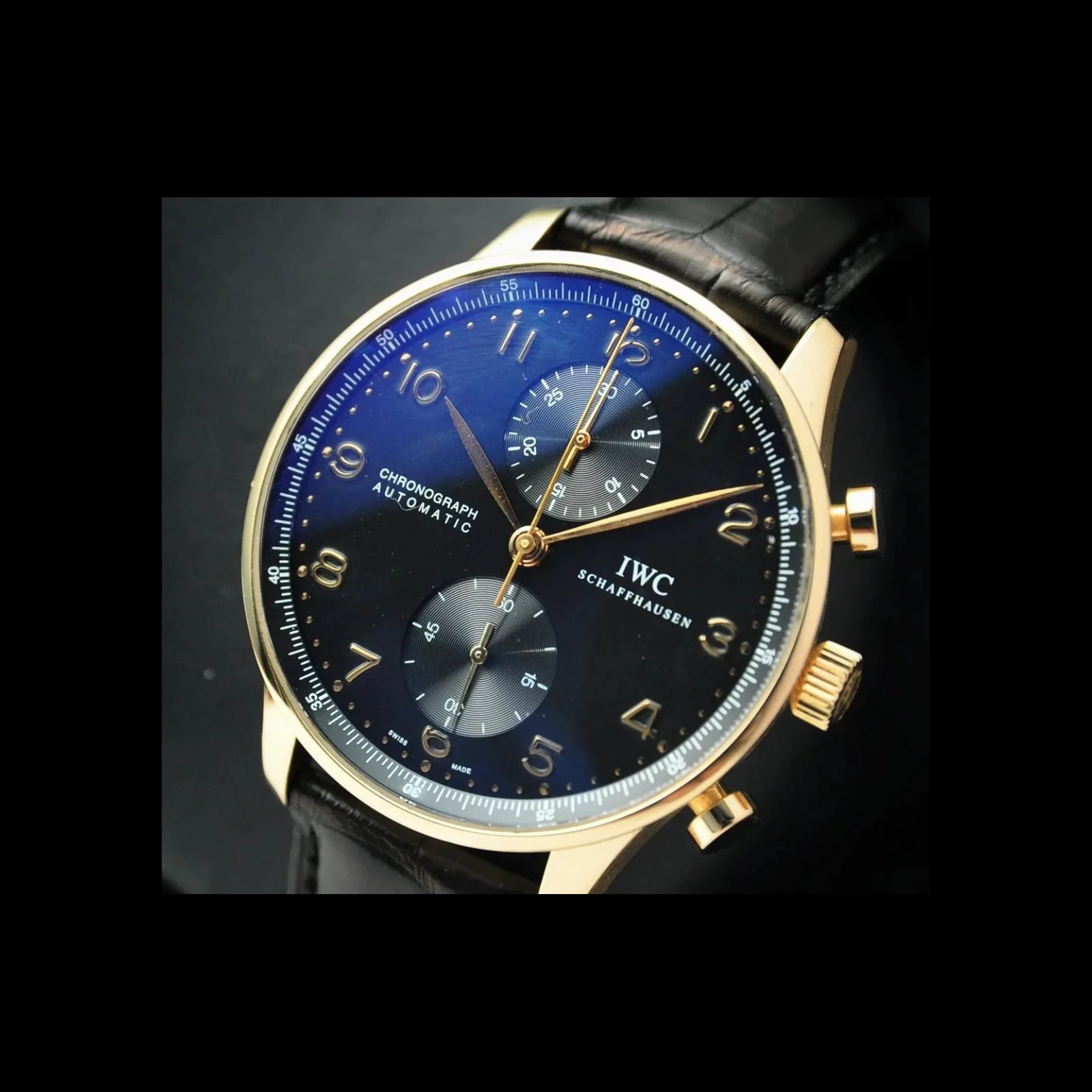 Portuguese Chrono-Automatic Rose Gold / Black