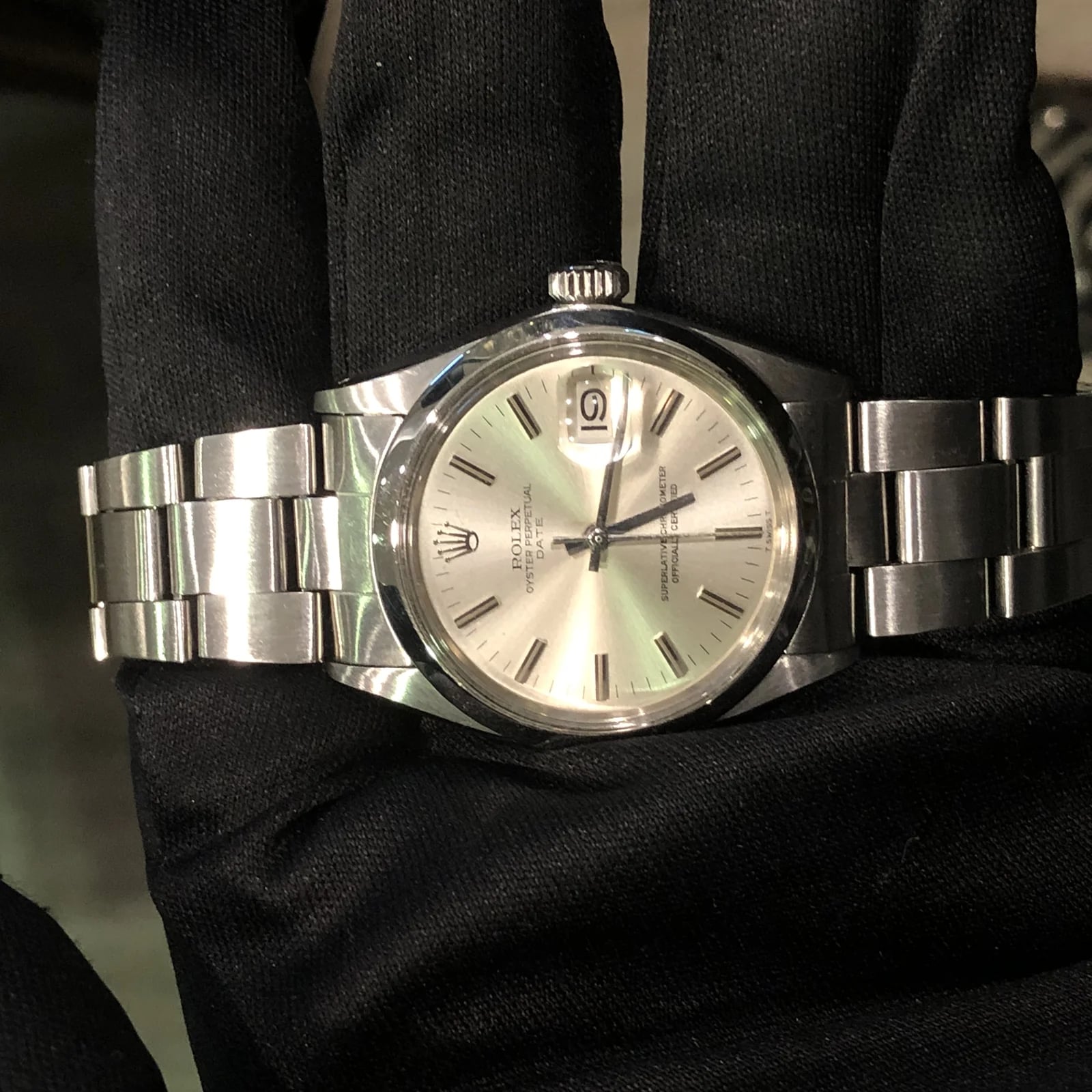 Oyster Perpetual Date 34 / 1500 / Silver / Stainless Steel